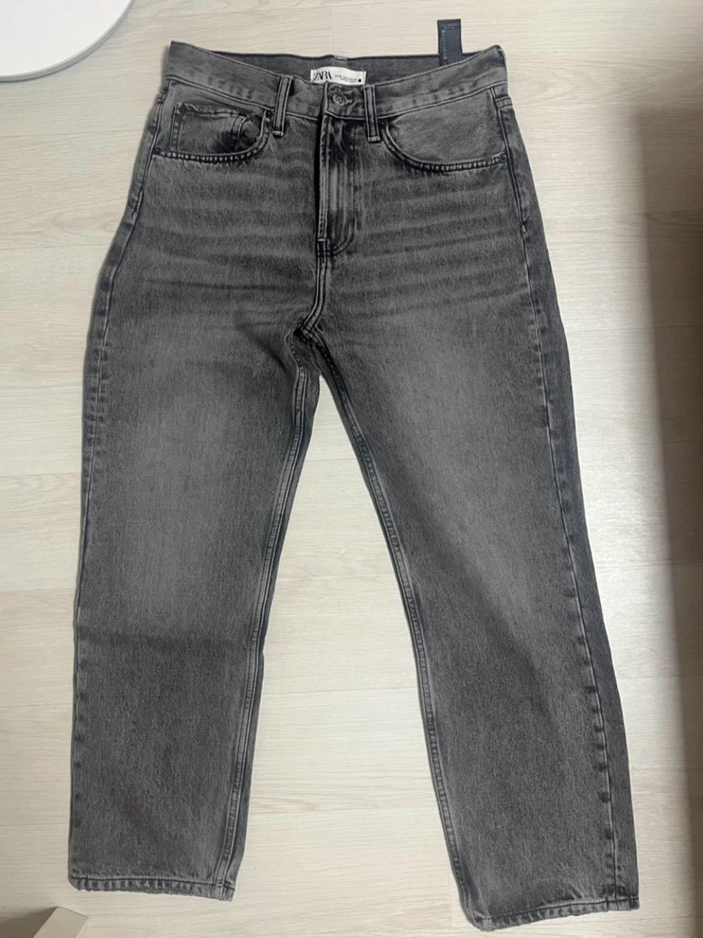 ZARA ZW 크롭 스트레이트진