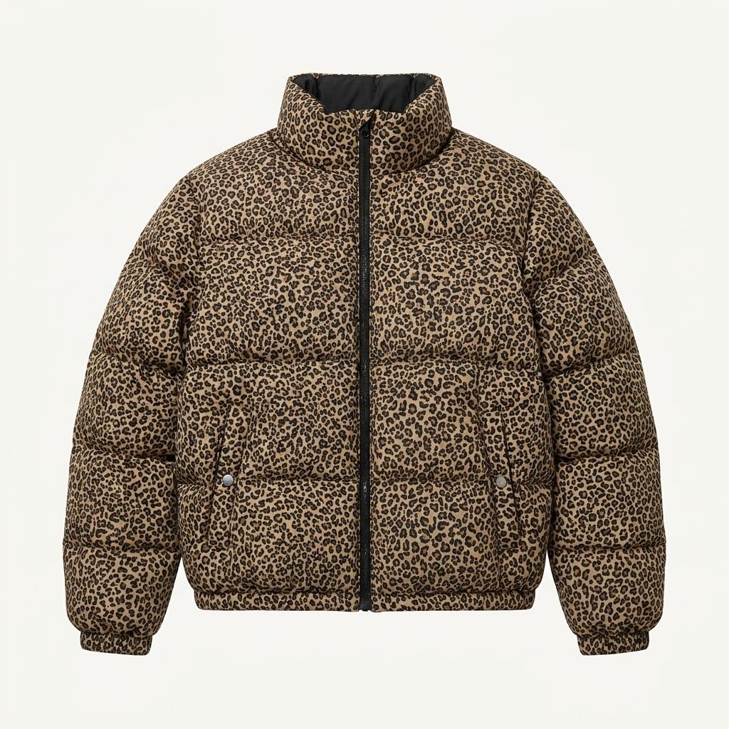 스컬프터 107 Puffer down leopard 1