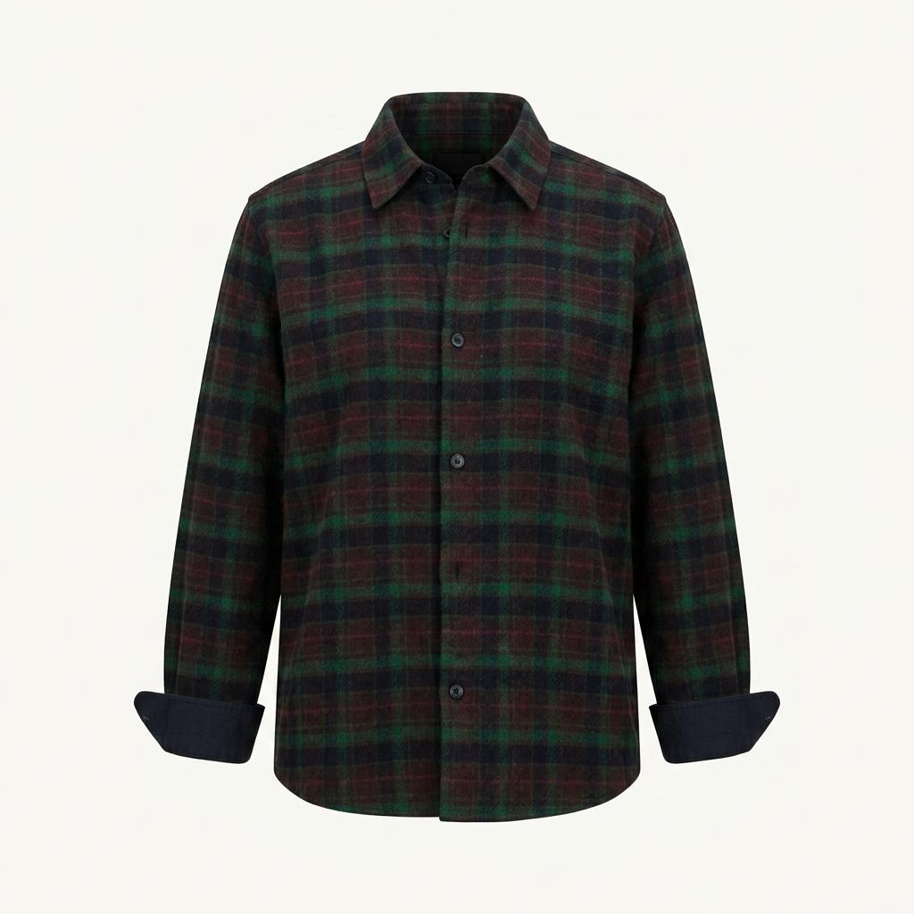 A.P.C. 플란넬(울 블렌드) 체크 셔츠 1