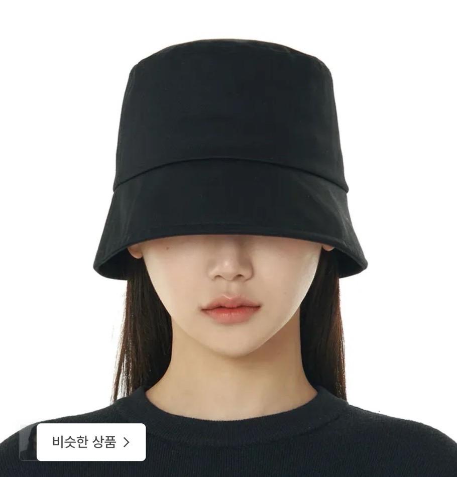 루오에스팩 오버핏 드롭 버킷햇 (블랙) 4