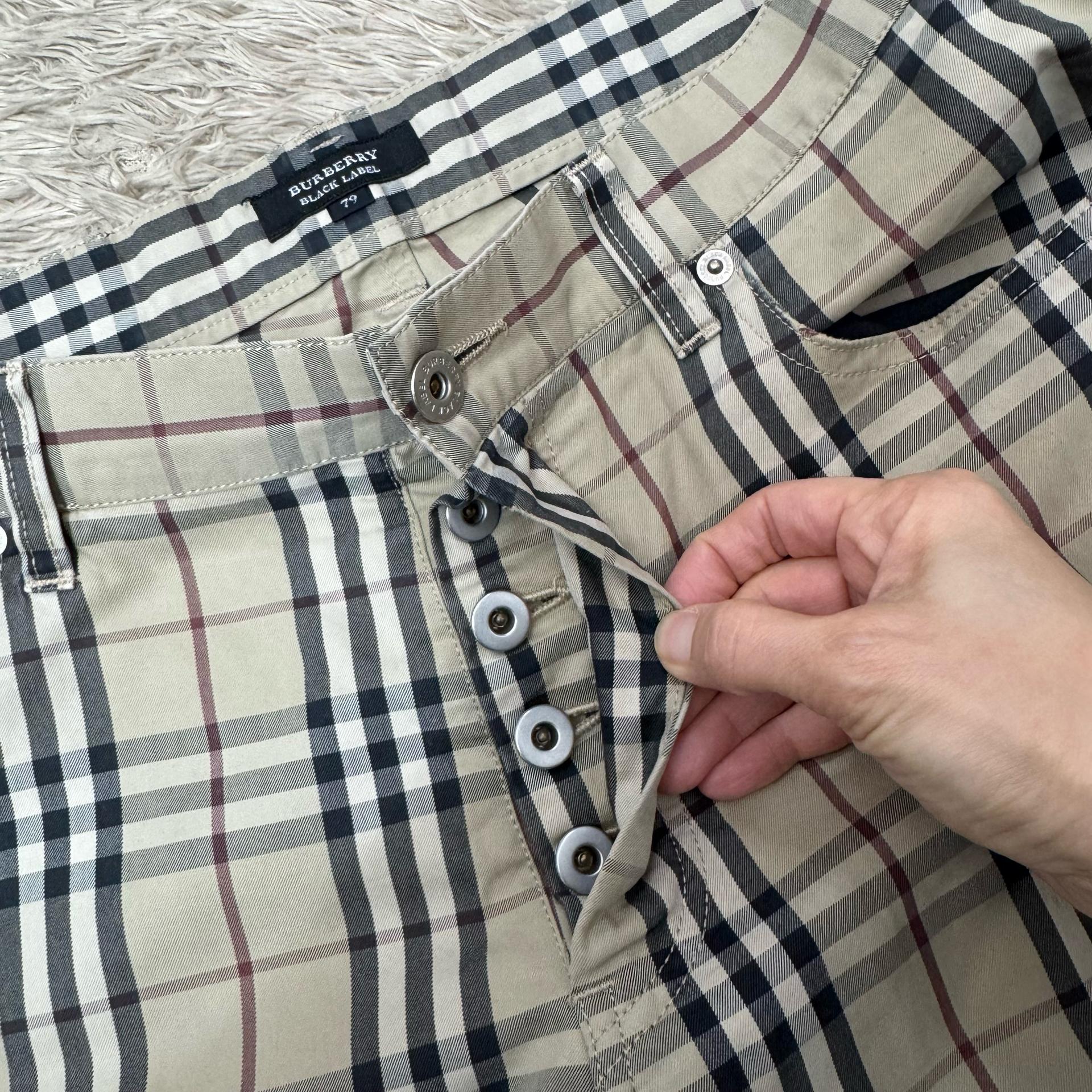 버버리 블랙 라벨 체크 바지 여자바지, 허리 약30정도. 8