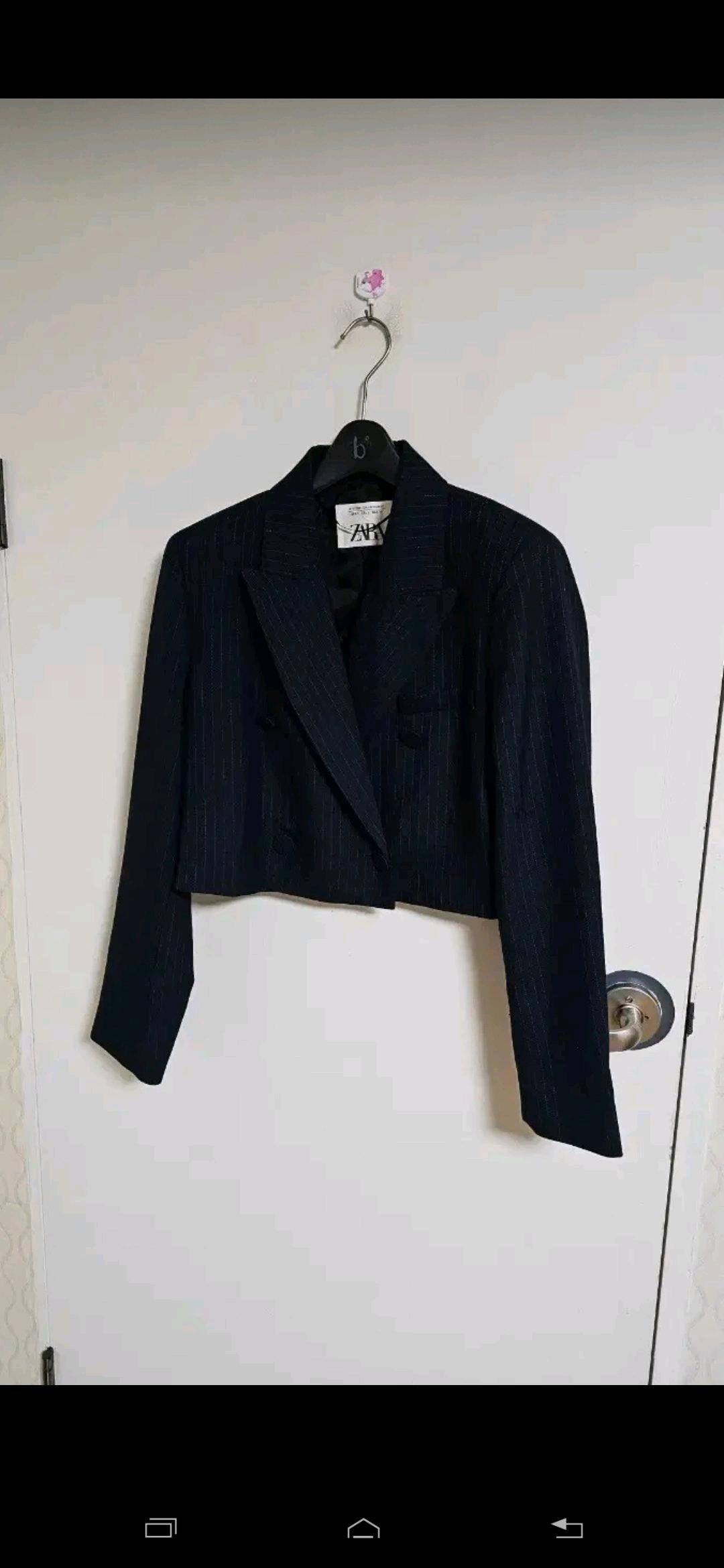 자라 크롭 스트라이프 블레이져 자켓  3