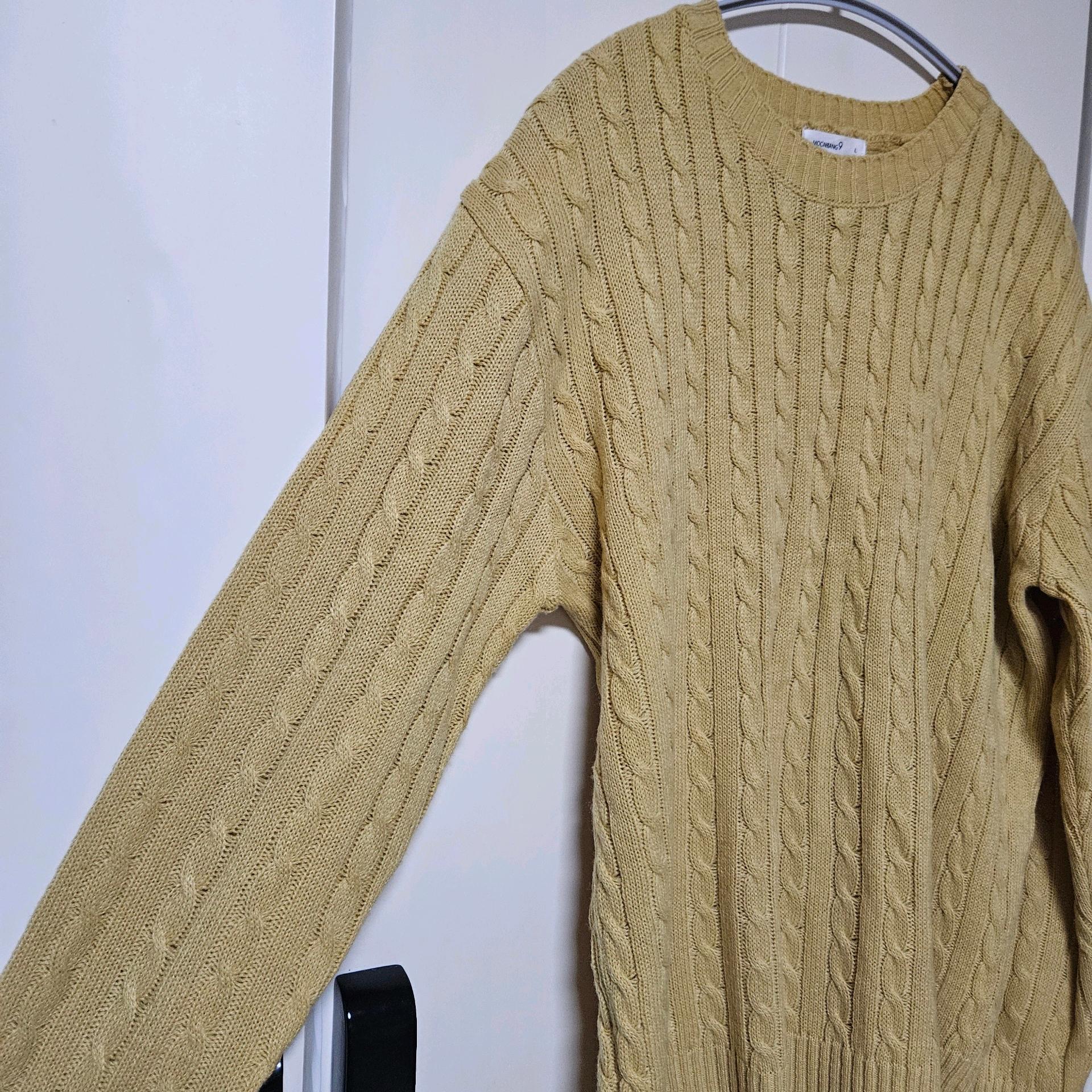 [새상품] 데일리 꽈배기 라운드넥 니트 4