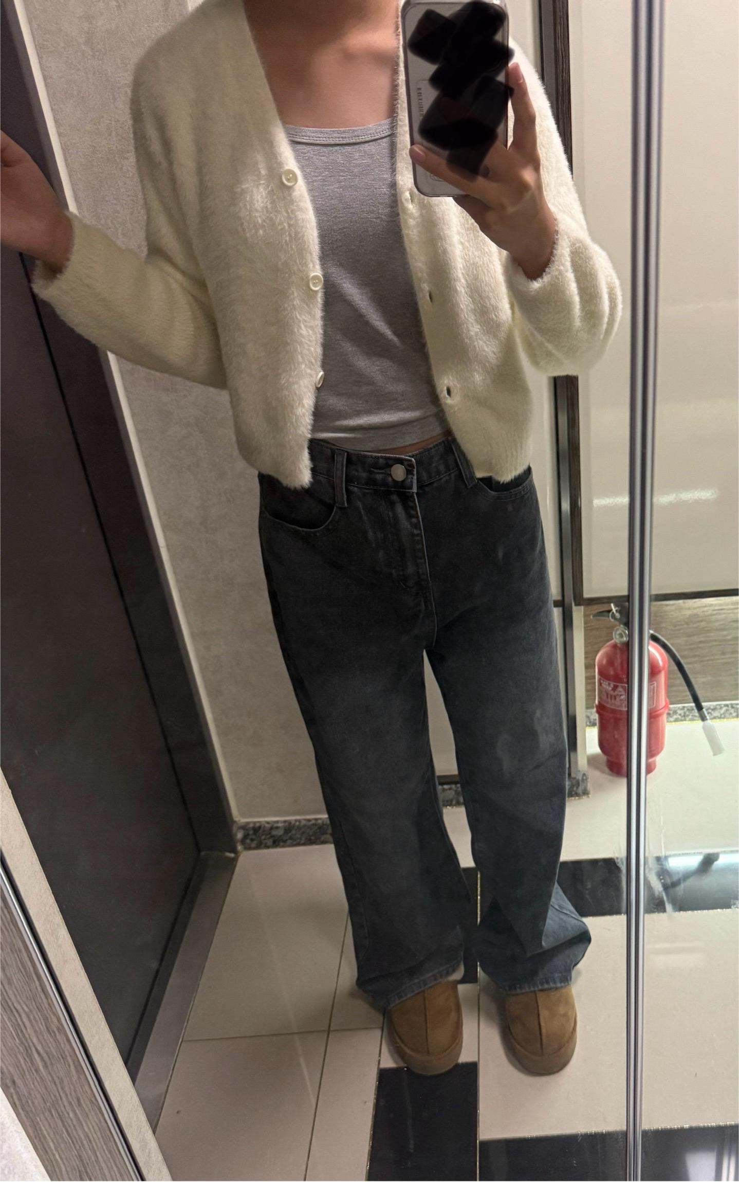 탑텐 앙고라 가디건 5