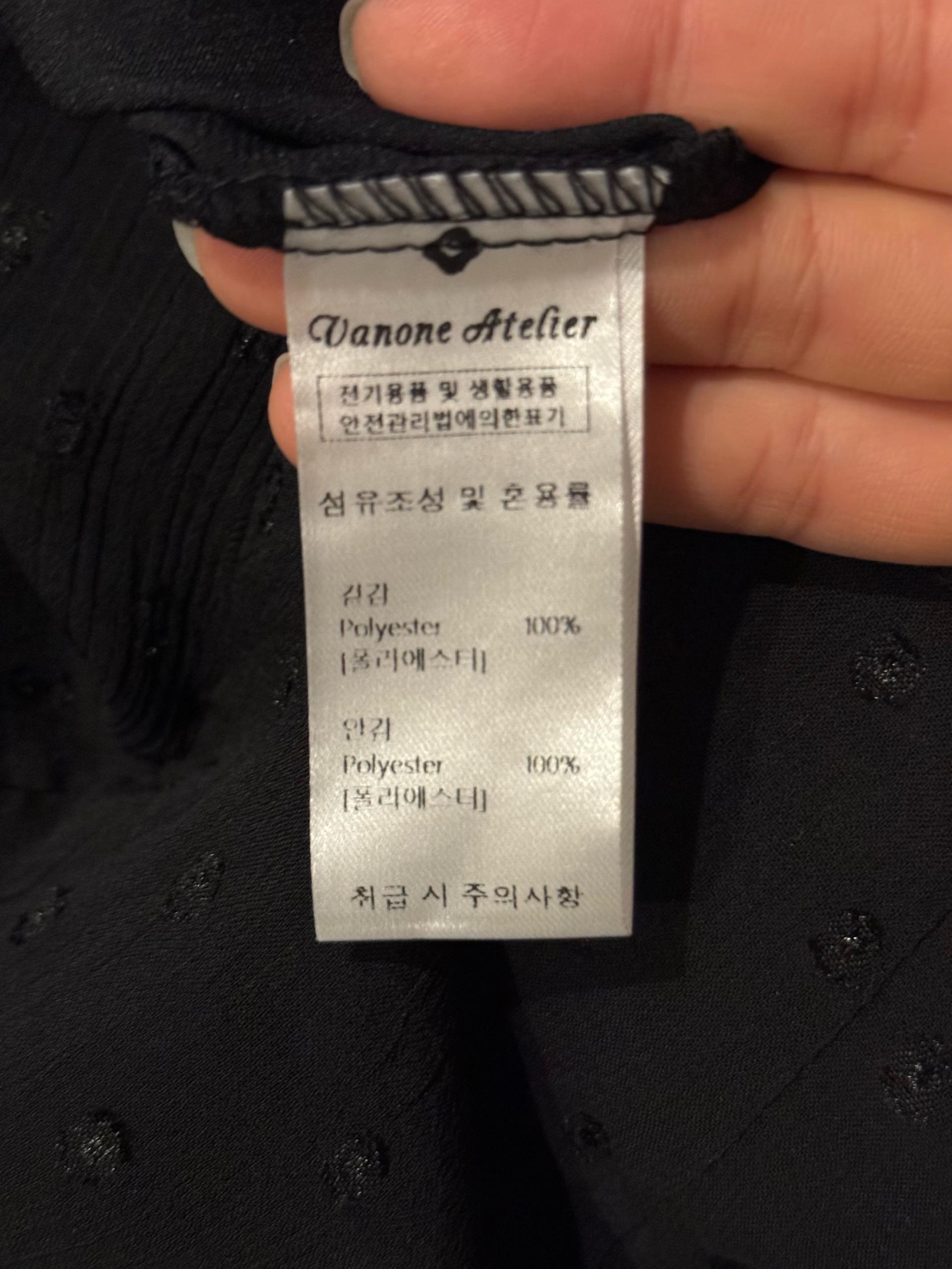 P3222 도트 시폰 스커트_Black 7