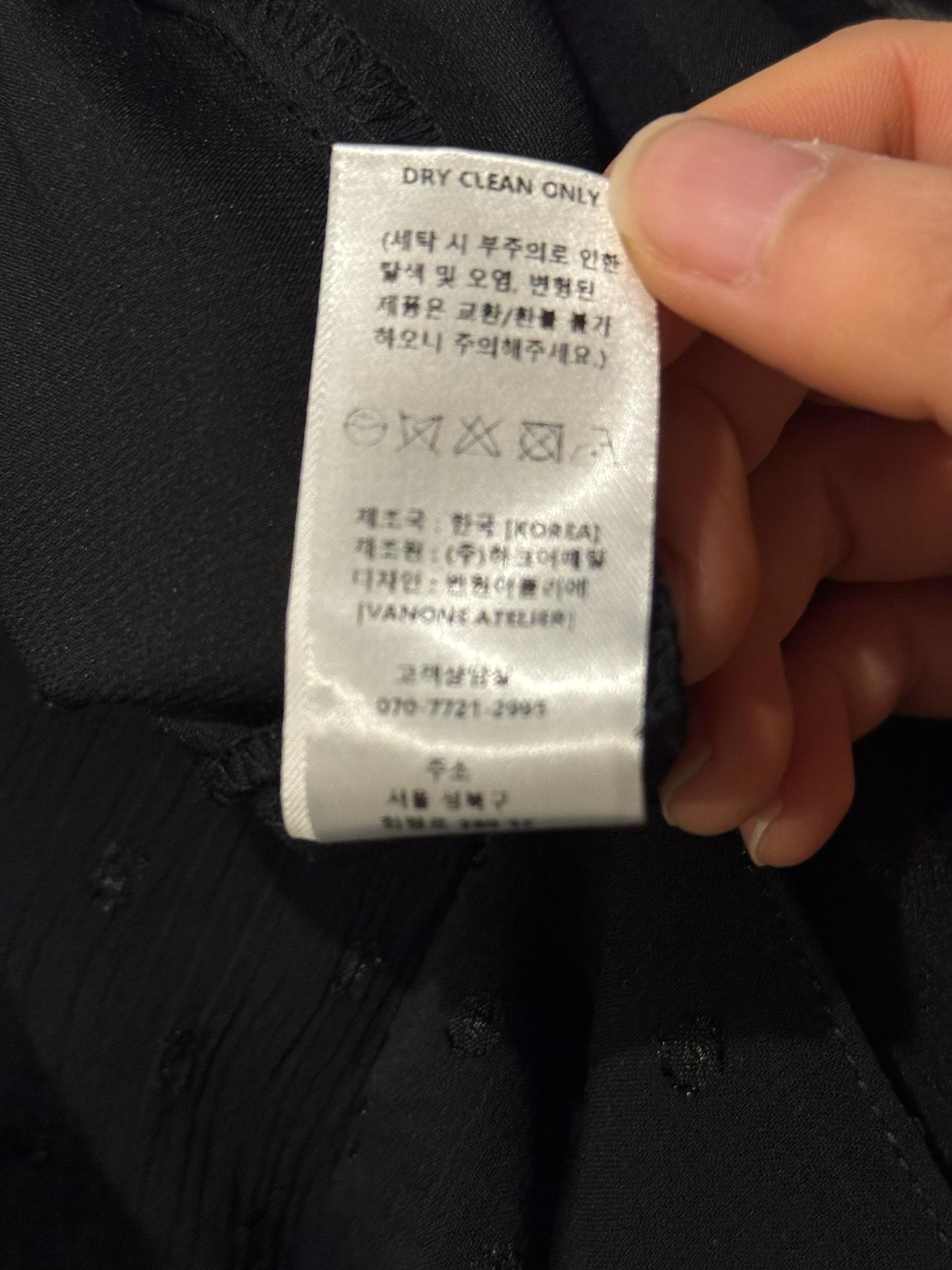 P3222 도트 시폰 스커트_Black 8