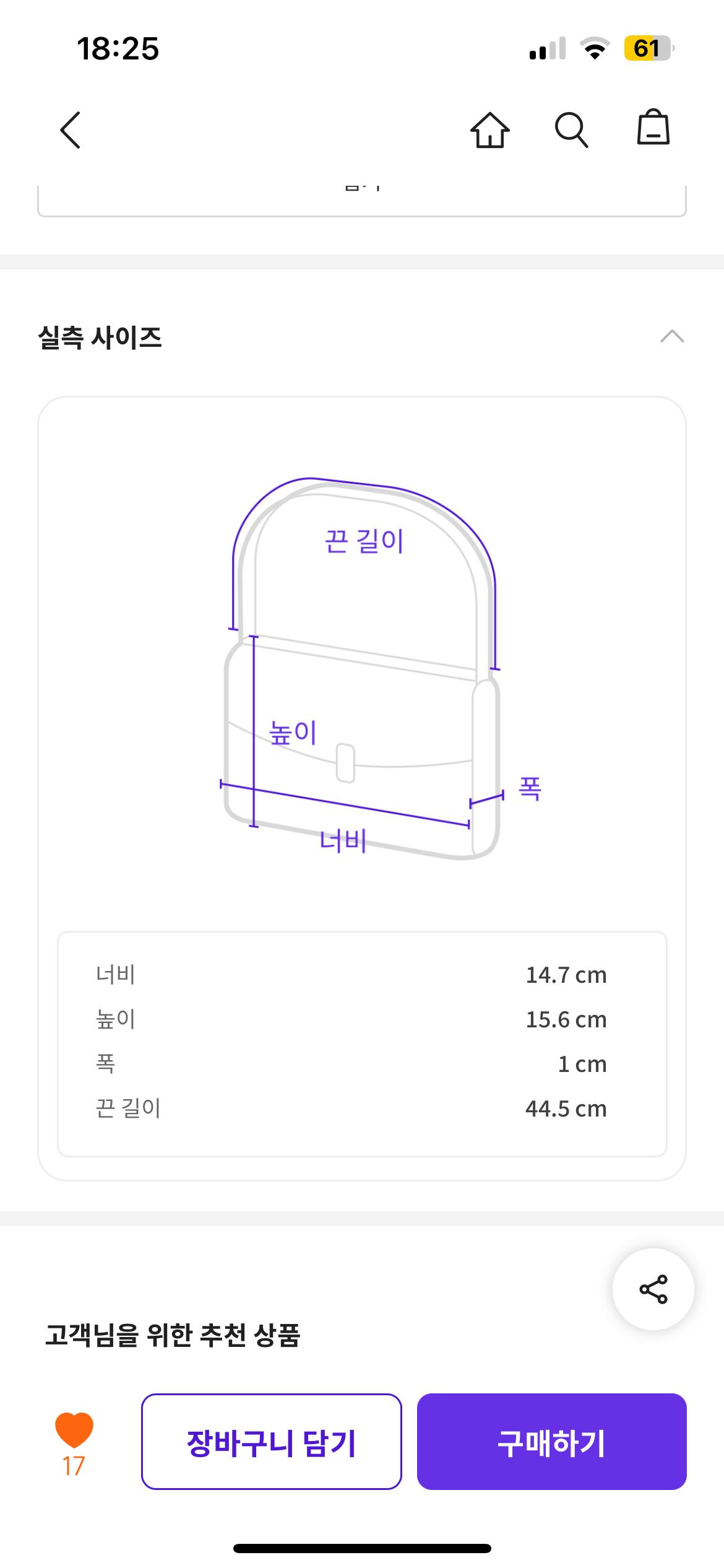 얼모스트블루 미니백 4