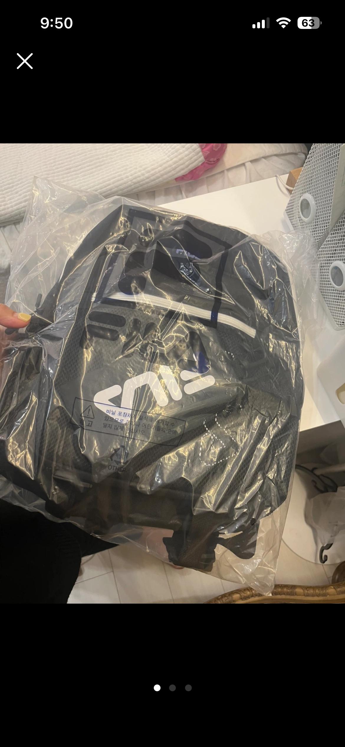 FILA 블랙 백팩 새상품 정가택99.000 입학선물초등저학년 남아 3