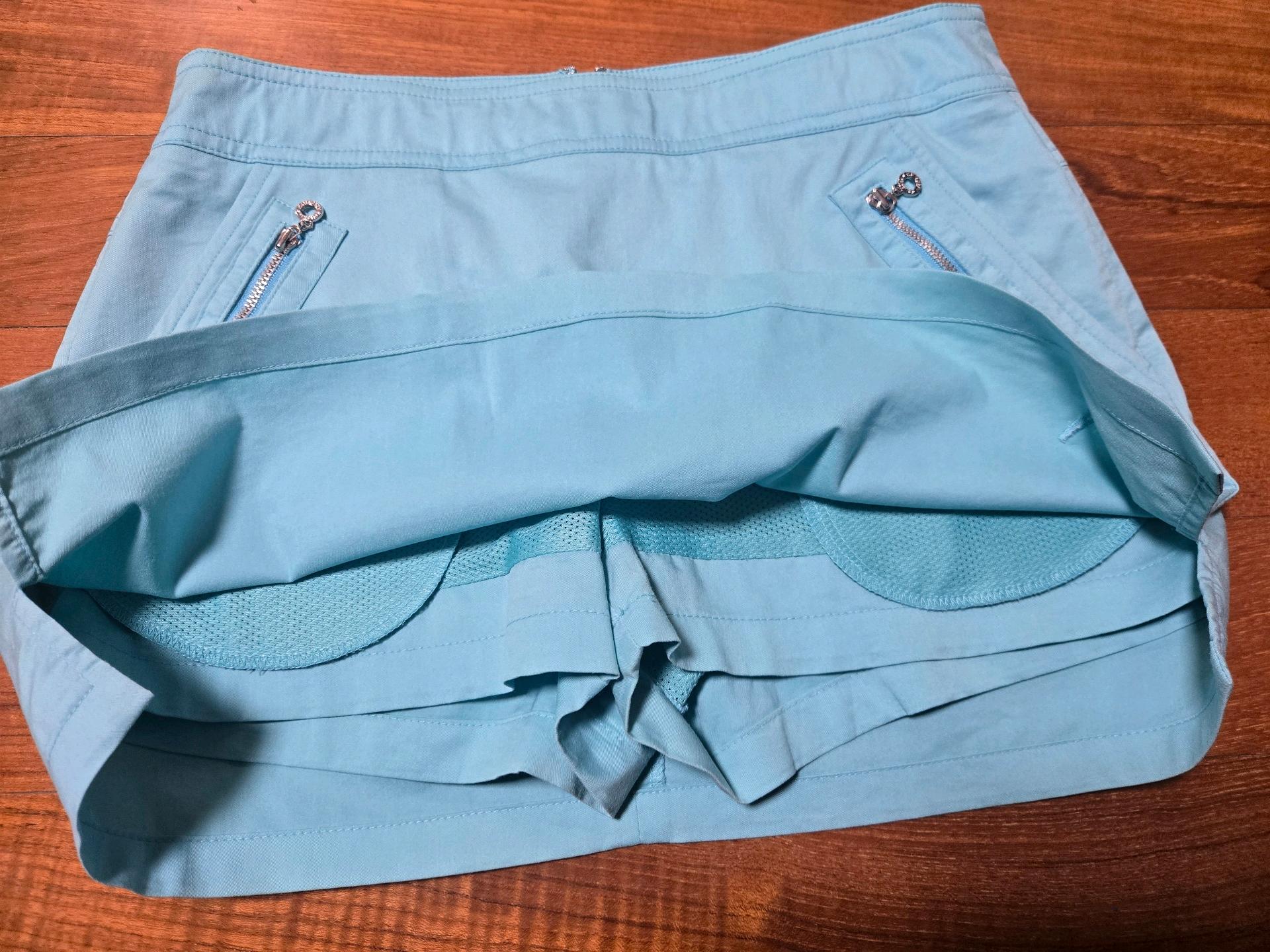 여성 하늘색 치마바지 4