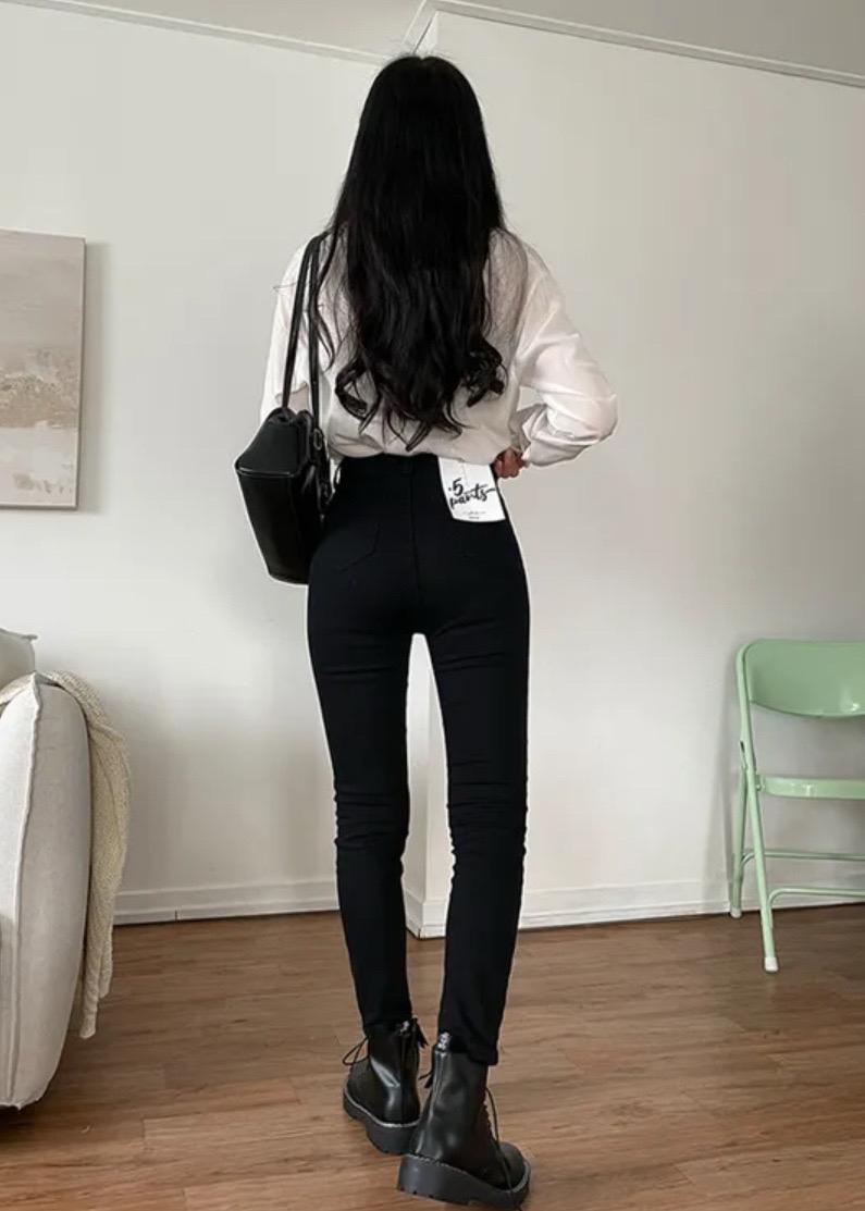 블랙 스키니진 새상품 S 3