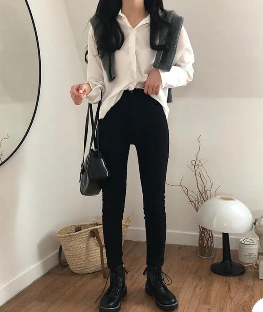 블랙 스키니진 새상품 S 2
