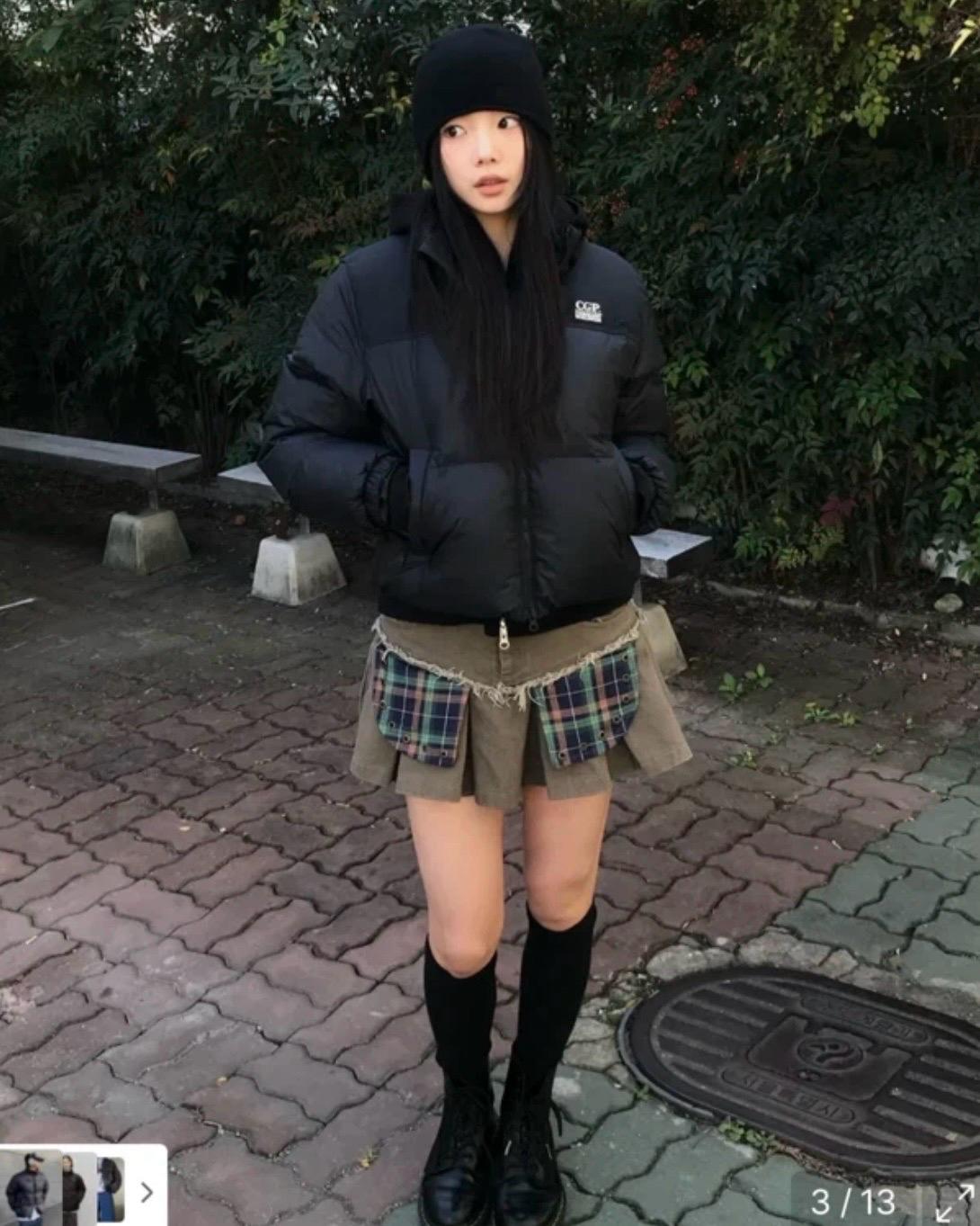 코드그라피 숏패딩 블랙 / 새상품 (택안뗌) 7
