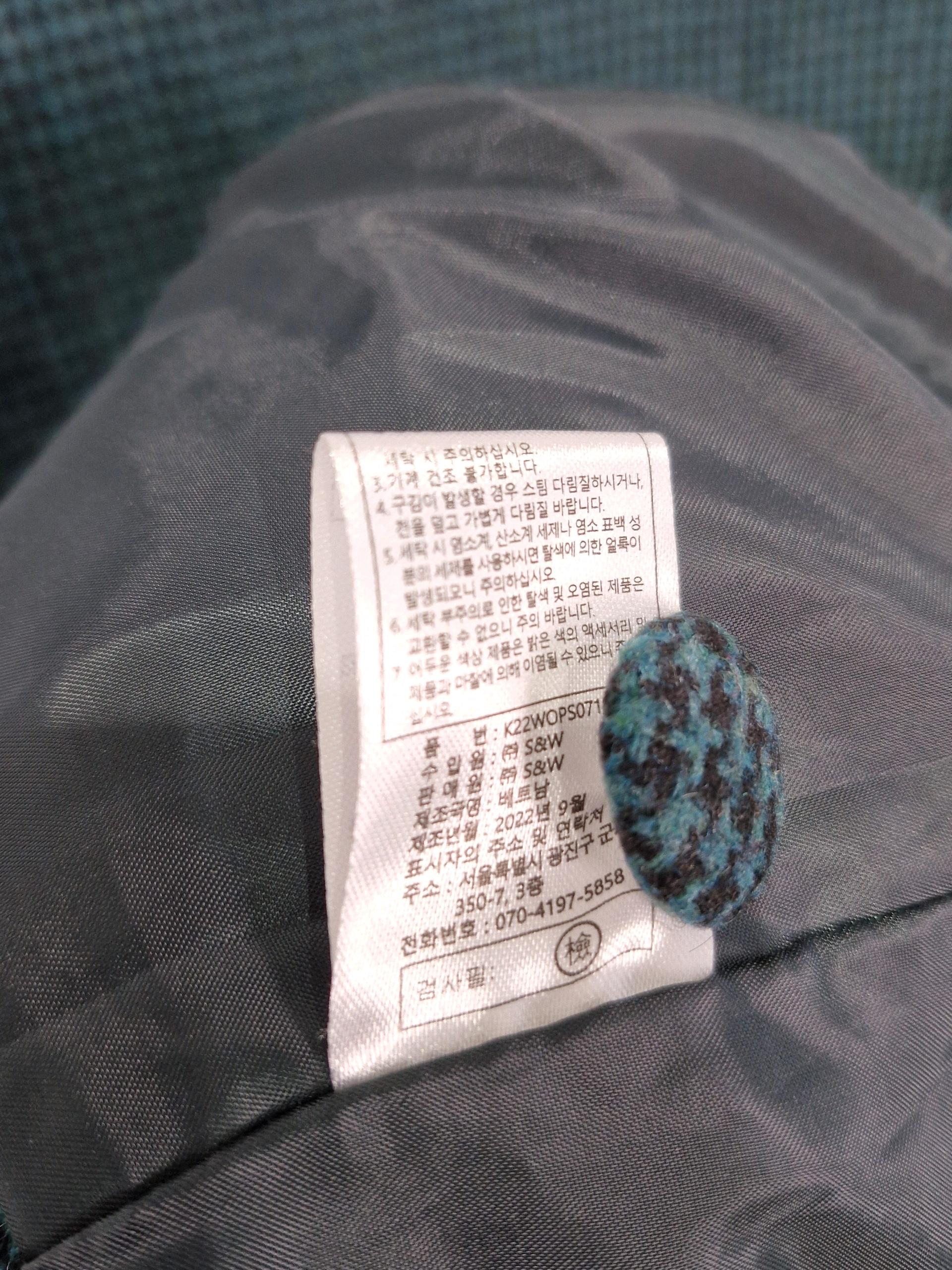 뷔스티에 체크 원피스 95 6