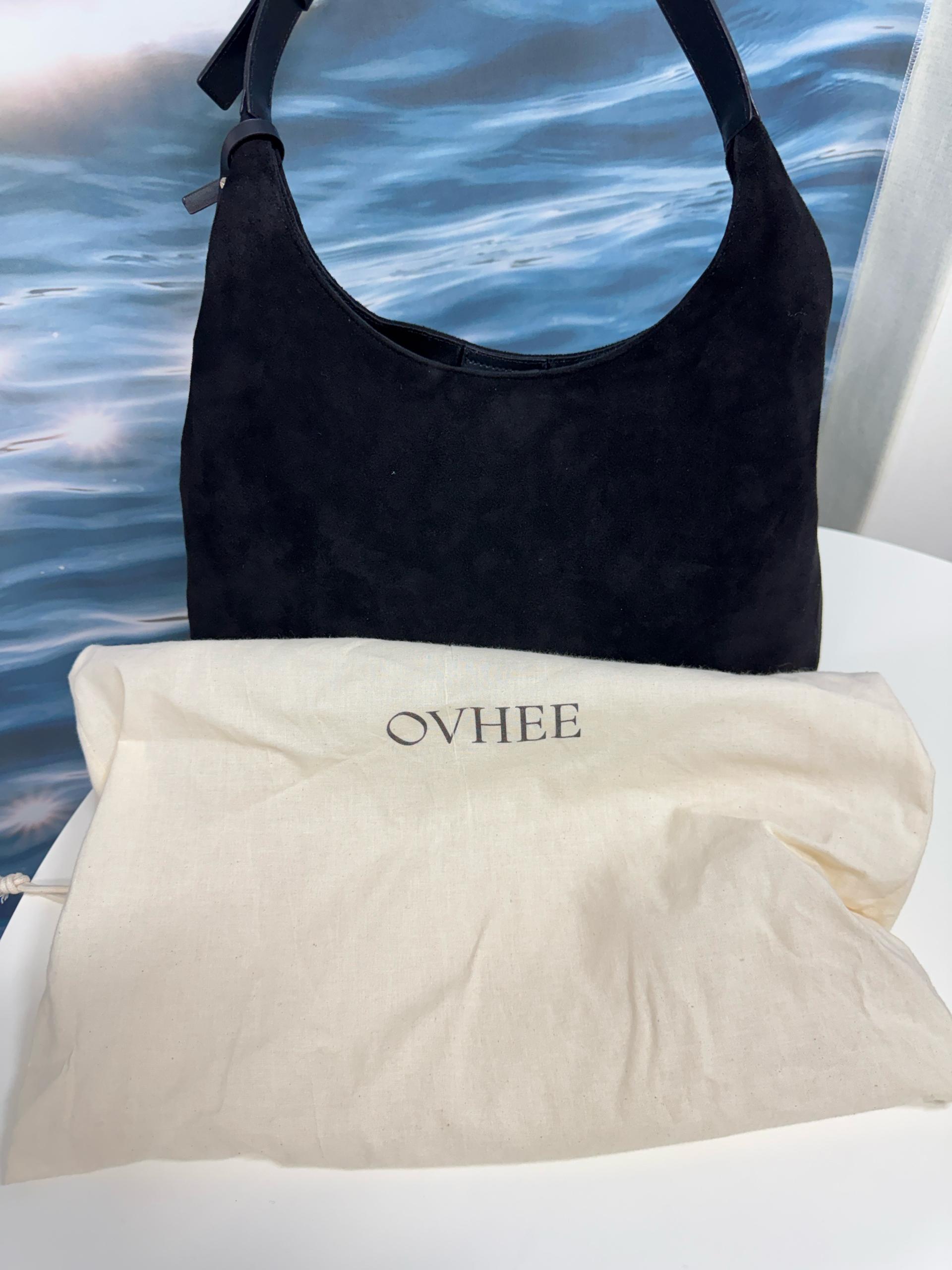 플럼 스웨이드 호보백 Flume Suede Hobo Bag_Black 2