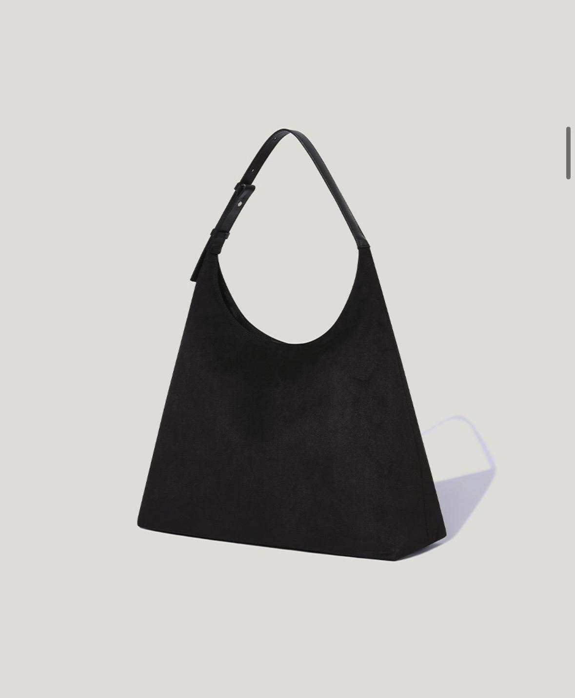 플럼 스웨이드 호보백 Flume Suede Hobo Bag_Black 8