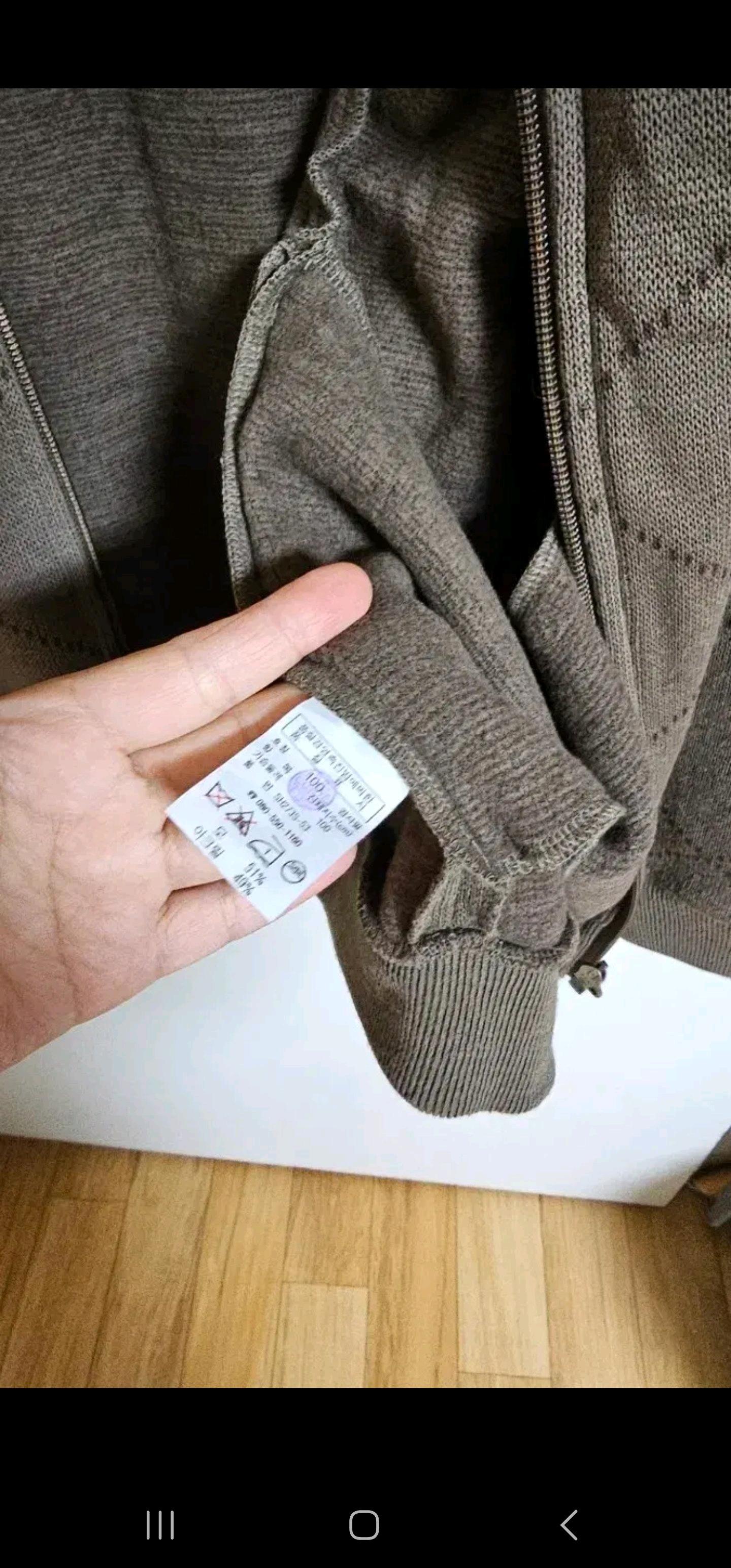 라코스테 모혼방 기모 체크 가디건 8