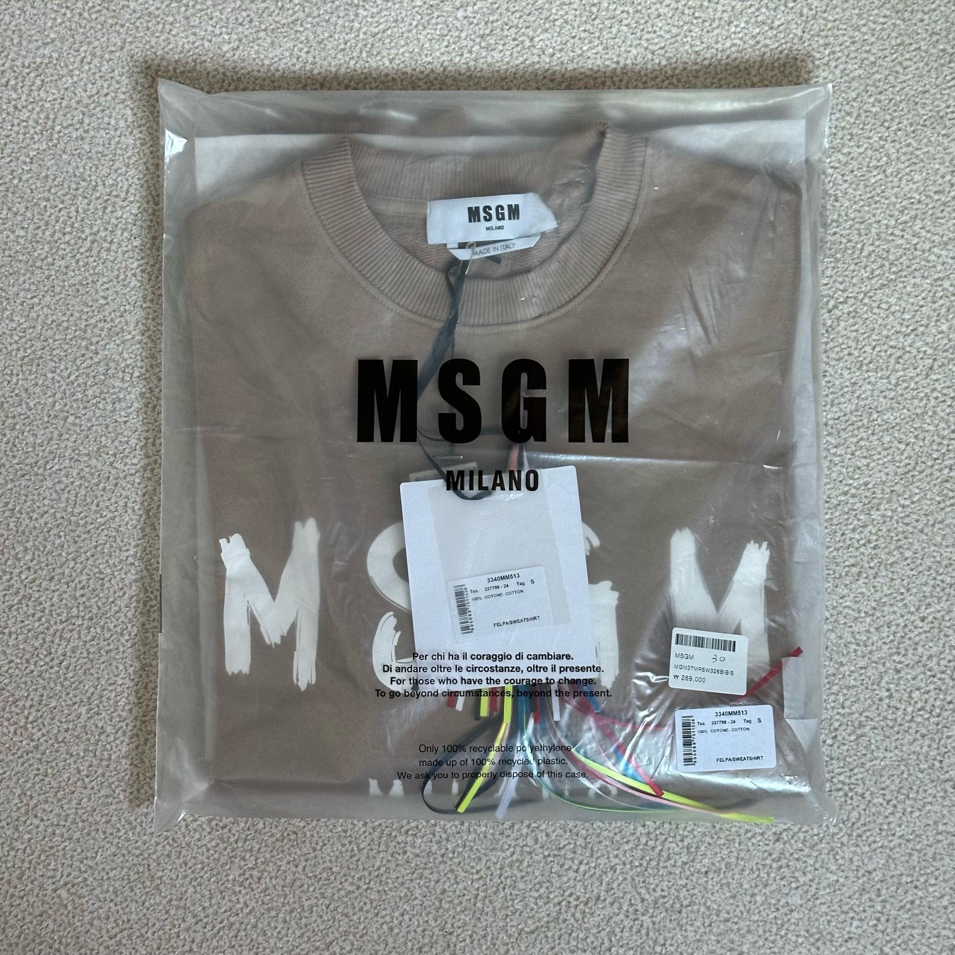 MSGM 스웨트셔츠 공용사이즈 3