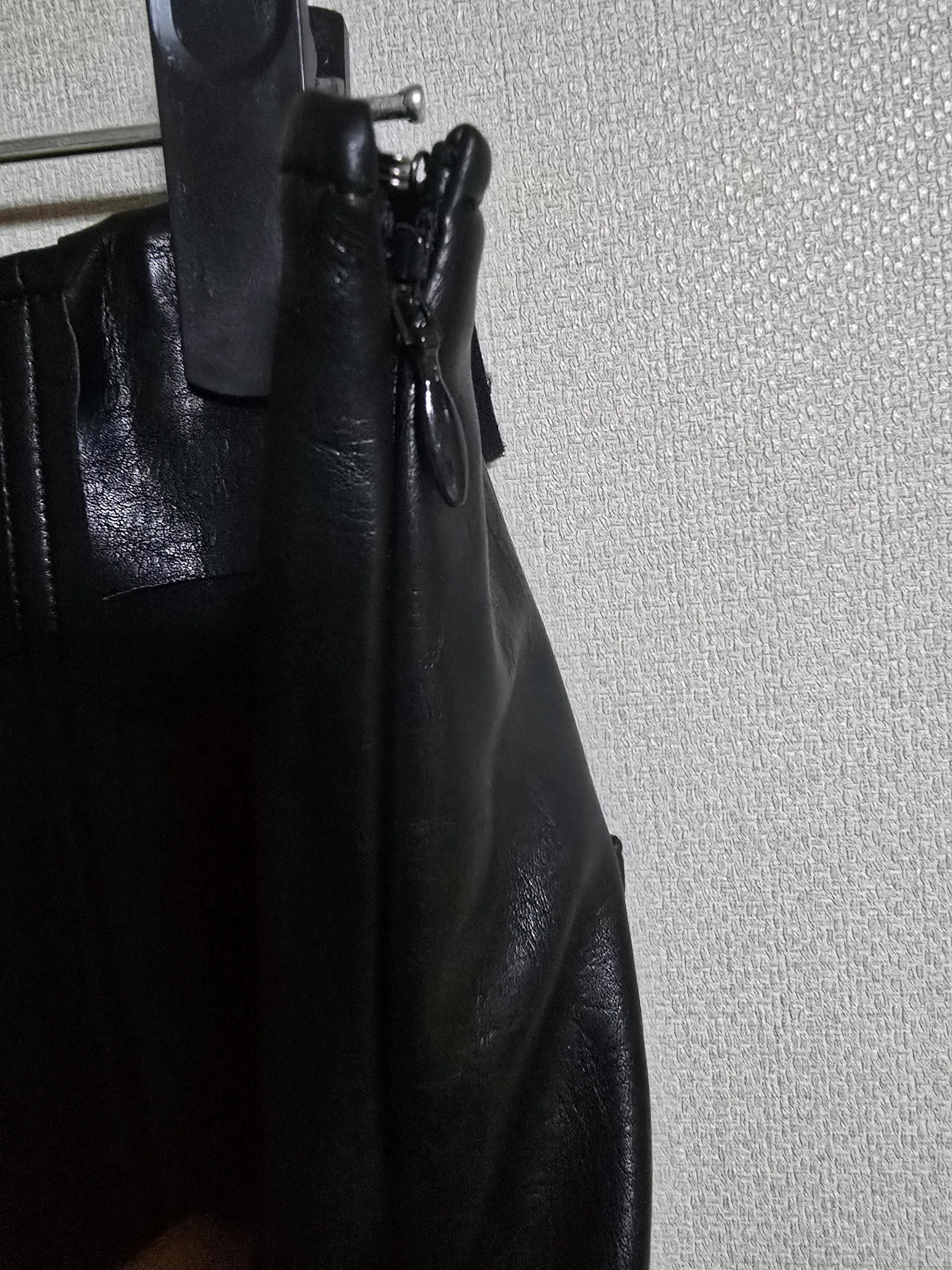 시스템 페이크레더 스커트 새상품 8