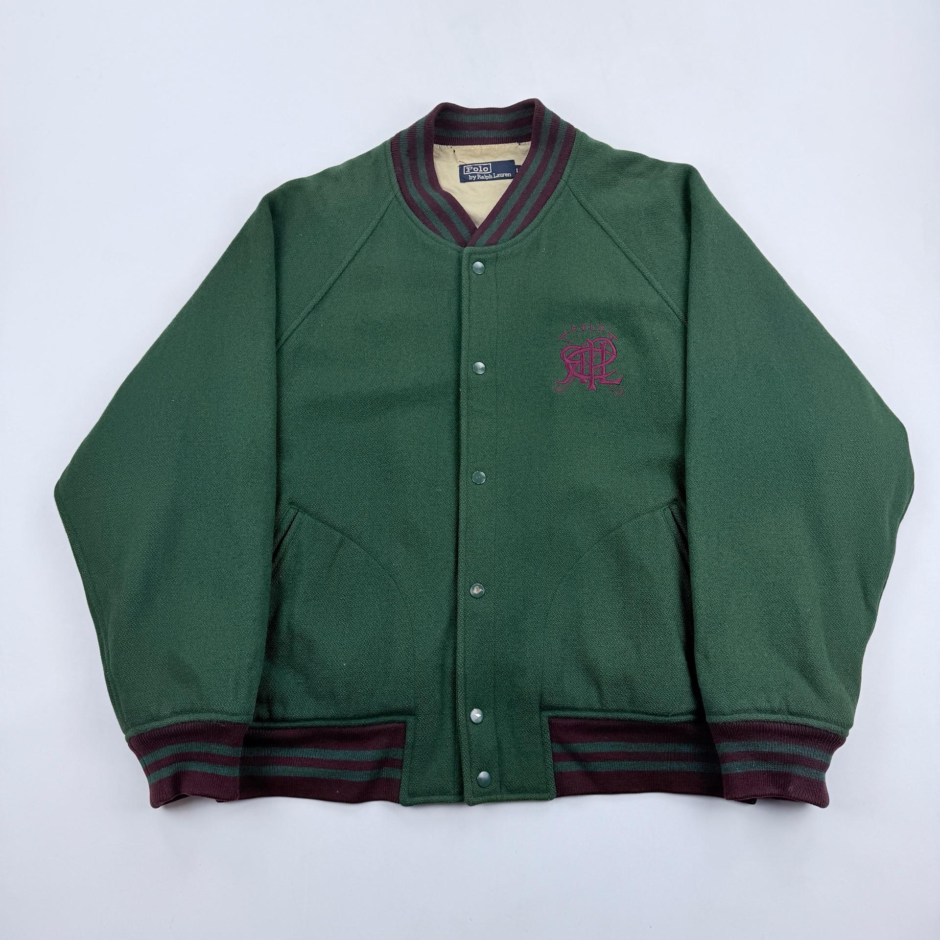 90s 폴로 랄프로렌 자수 울 바시티자켓 2