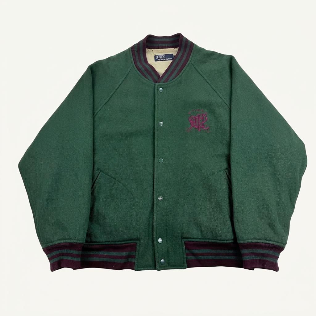 90s 폴로 랄프로렌 자수 울 바시티자켓 1
