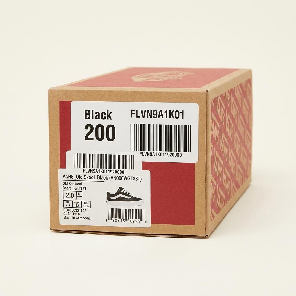 반스 올드스쿨 블랙 200mm 스케이트보드화 1