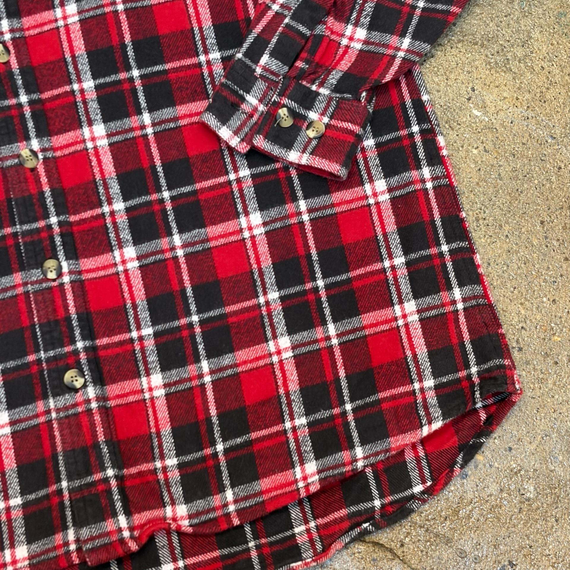 90s Made in Korea 생산 미국 빈티지 웨스턴 울 체크셔츠 5