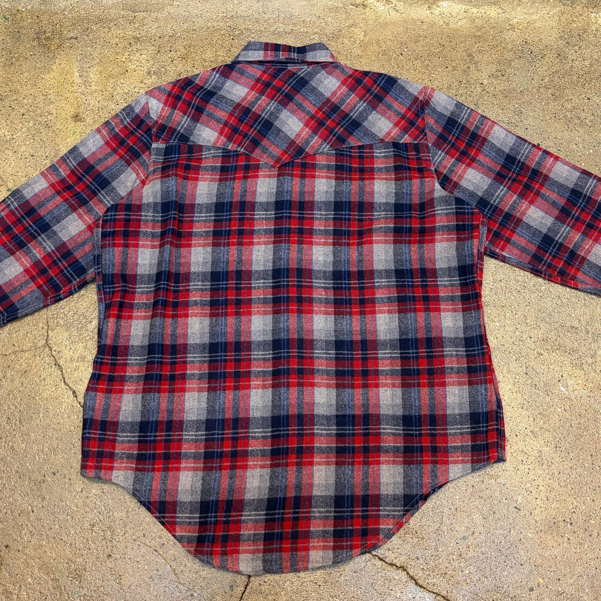 90s Made in Korea 생산 미국 빈티지 웨스턴 울 체크셔츠 11