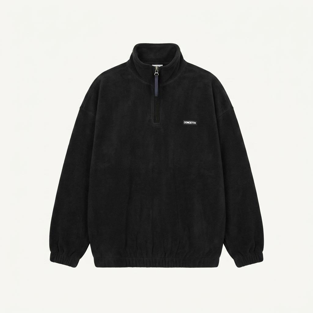 써틴먼스 HALF ZIP PULLOVER (CHARCOAL) 1