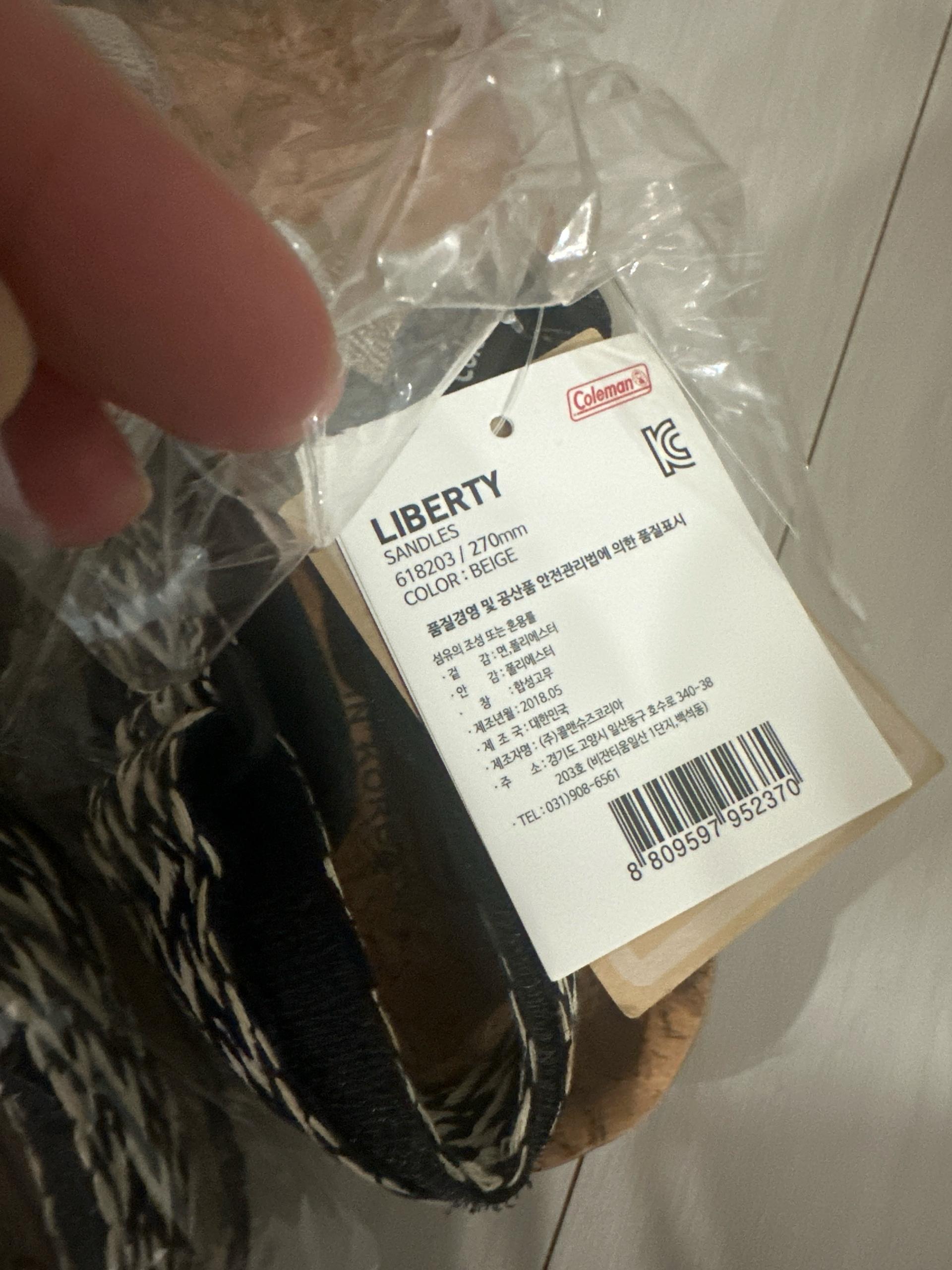 콜맨 리버티 샌들 270mm 베이지 새상품 4