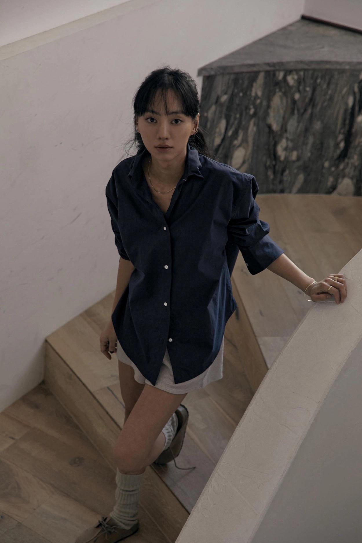 롤링온더그라스 와이어 셔츠 (네이비) 4