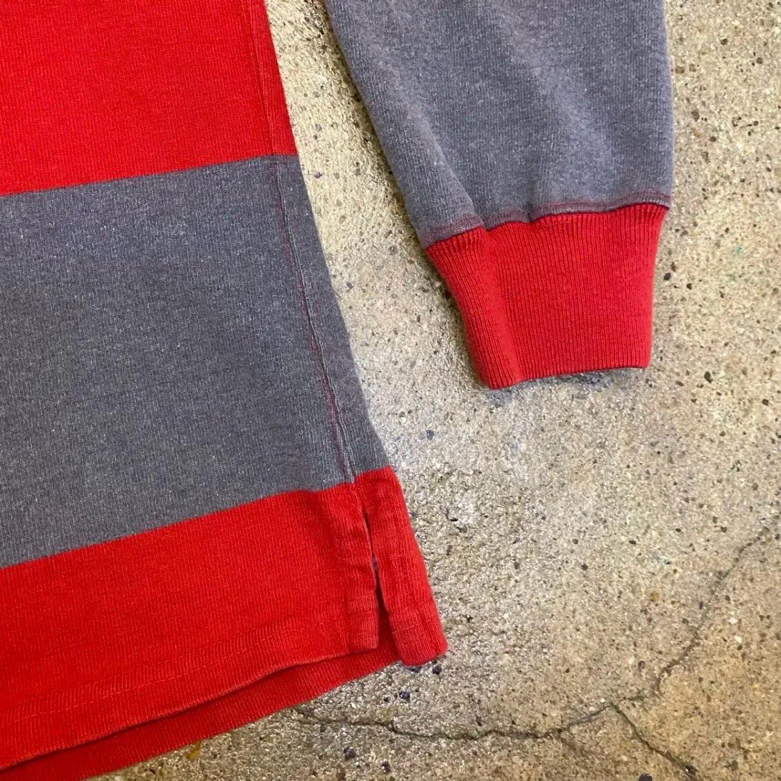 90s Made in USA 빈티지 폴로랄프로렌 헤비코튼 단가라 럭비티 8