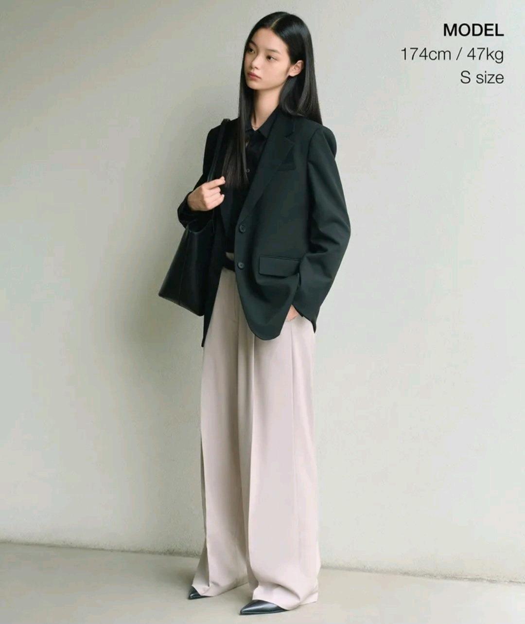 우먼즈 오버사이즈 블레이저 [블랙] 2