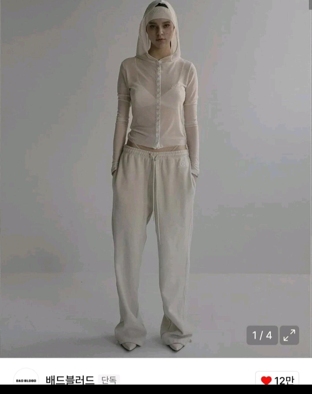 (새상품)배드블러드 비욘드 소프트 조거팬츠 크림 2