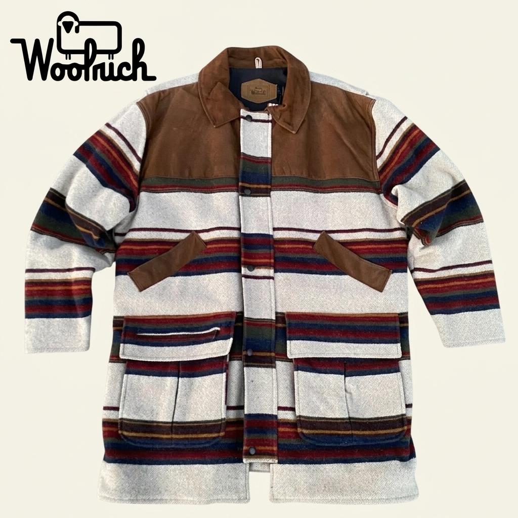 [10%세일] 90s Made in usa 미국빈티지 울리치 울 하프코트 1