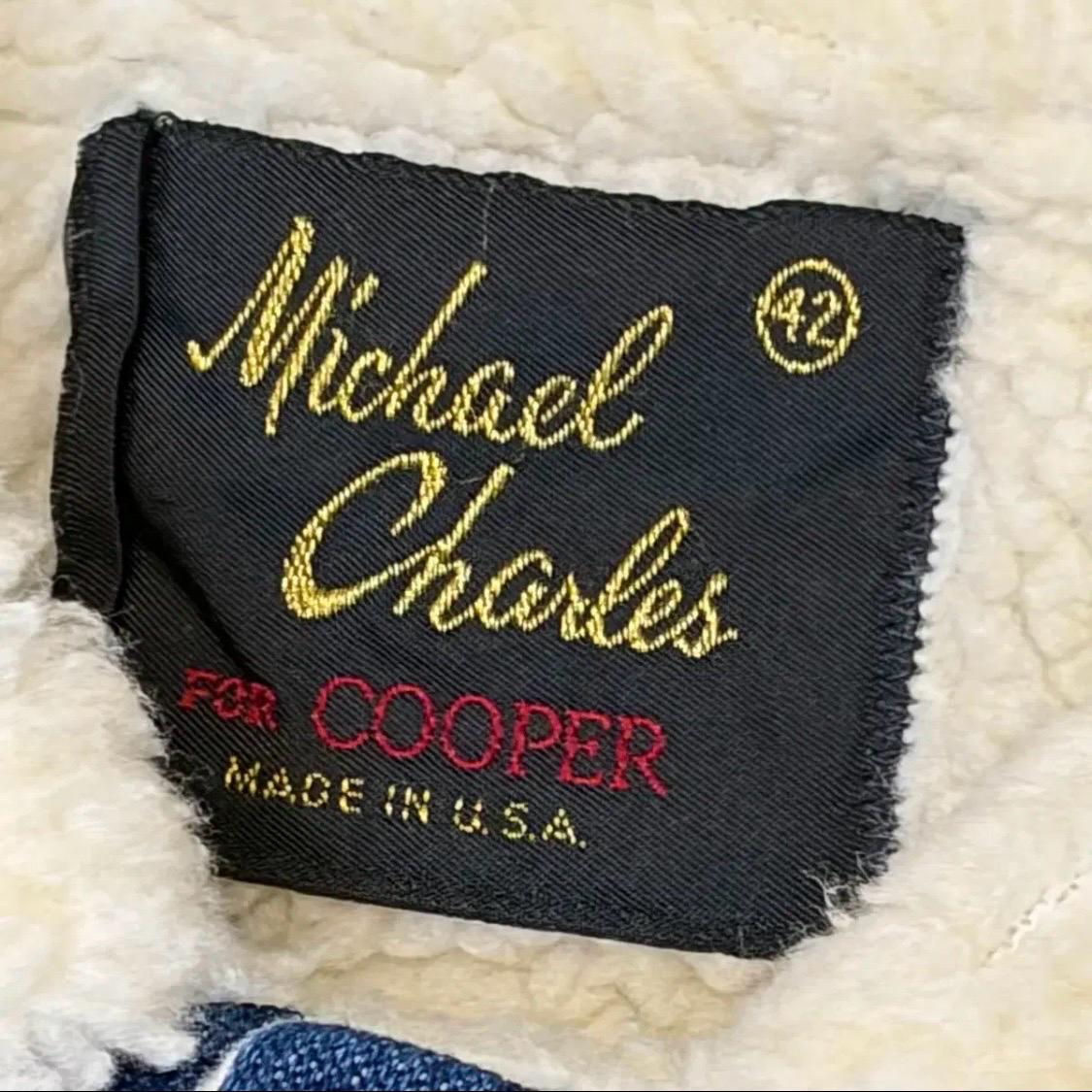 새상품급 90s Made in USA 미쉘 진청 쉐르파 양털 조끼 청자켓 4