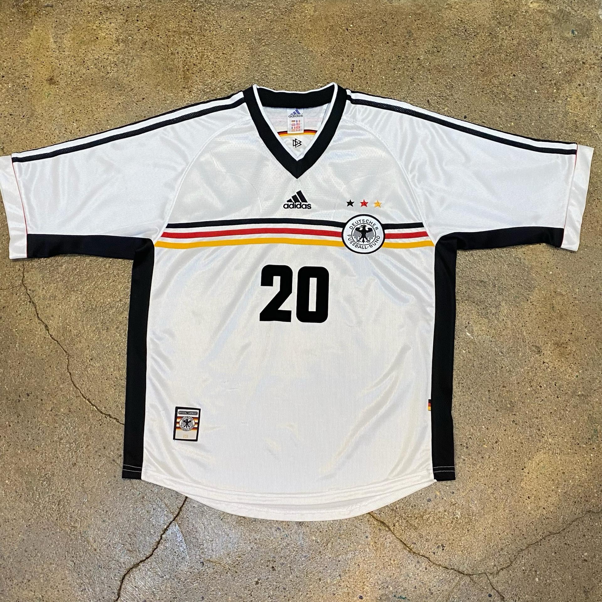 레어 1998년 아디다스 독일 홈 비어호프 축구유니폼 7