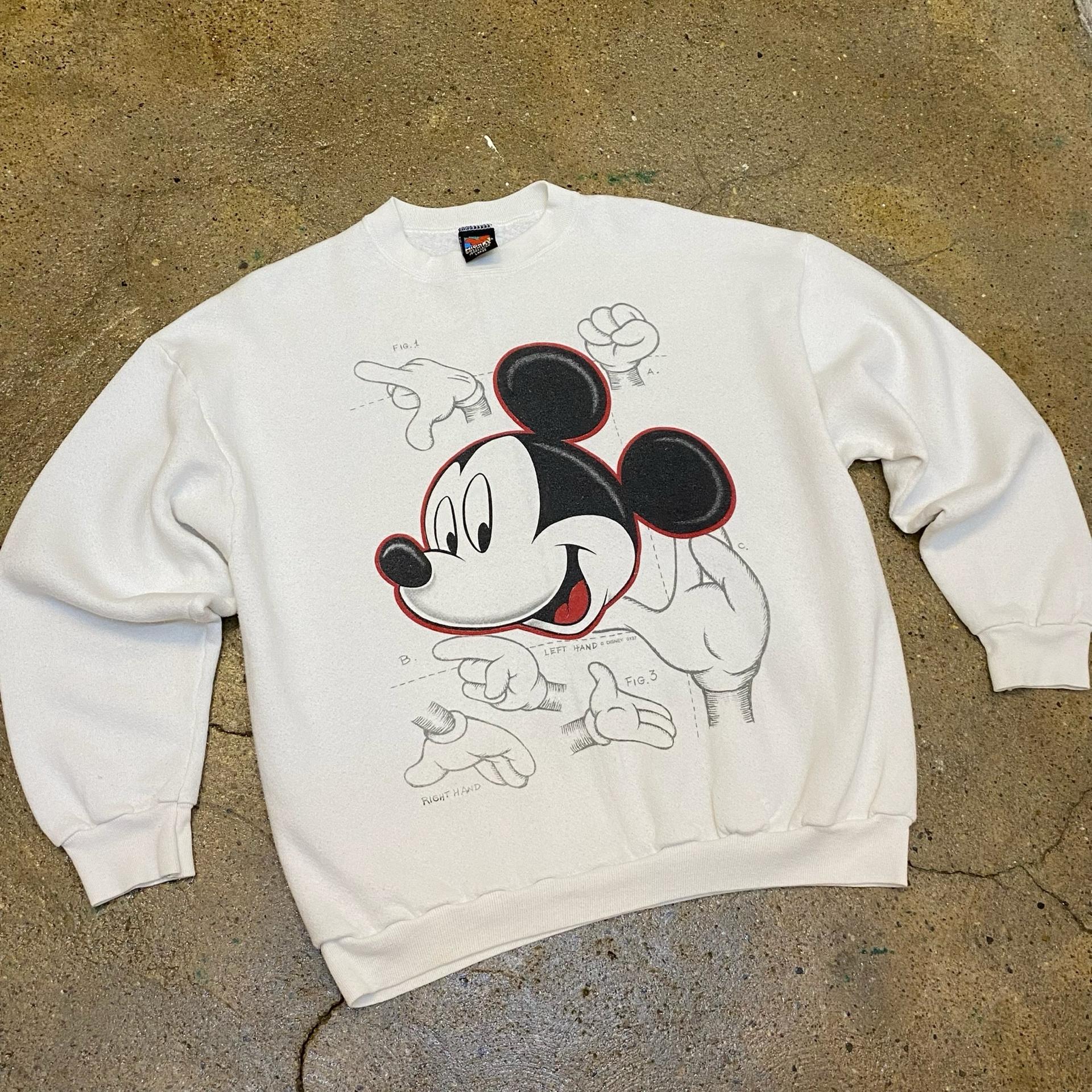 레어 90s Made in USA 빈티지 디즈니 미키마우스 맨투맨 3