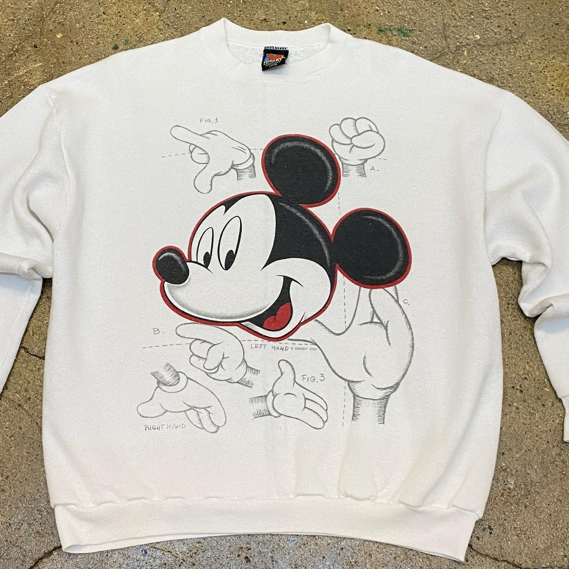 레어 90s Made in USA 빈티지 디즈니 미키마우스 맨투맨 4