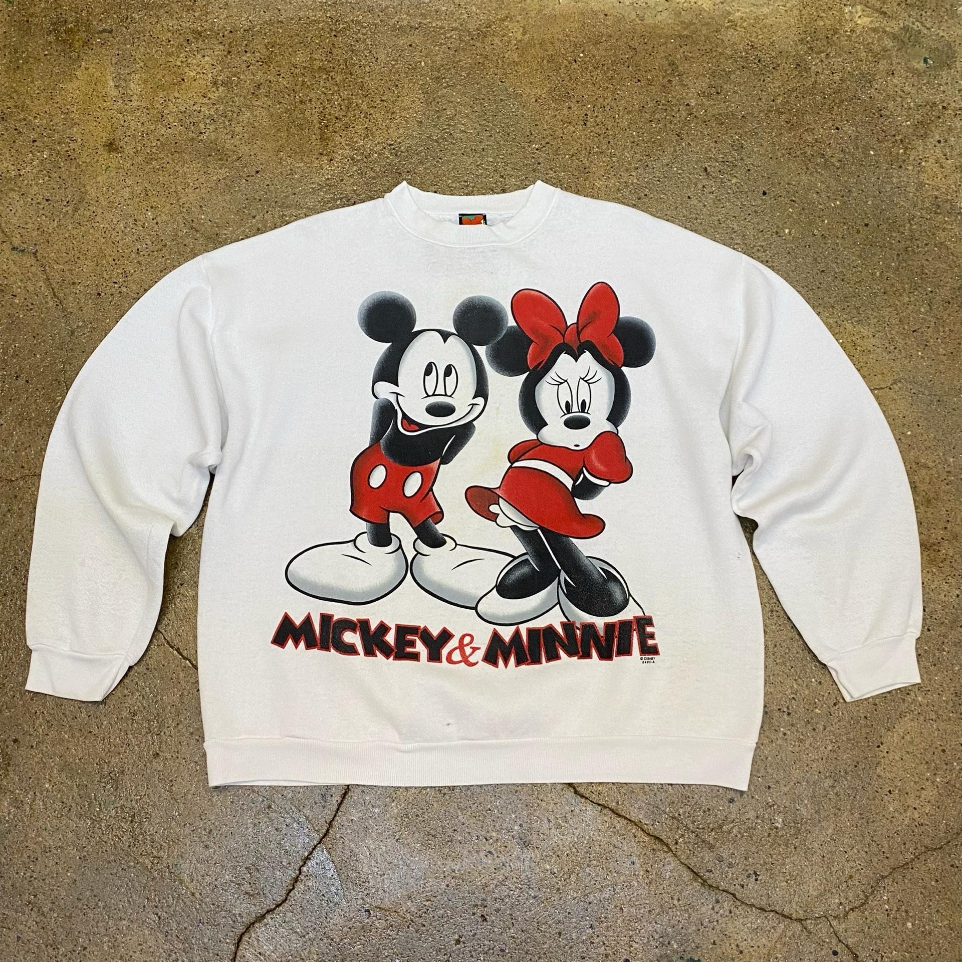 레어 90s Made in USA 빈티지 디즈니 미니,미키마우스 맨투맨 2