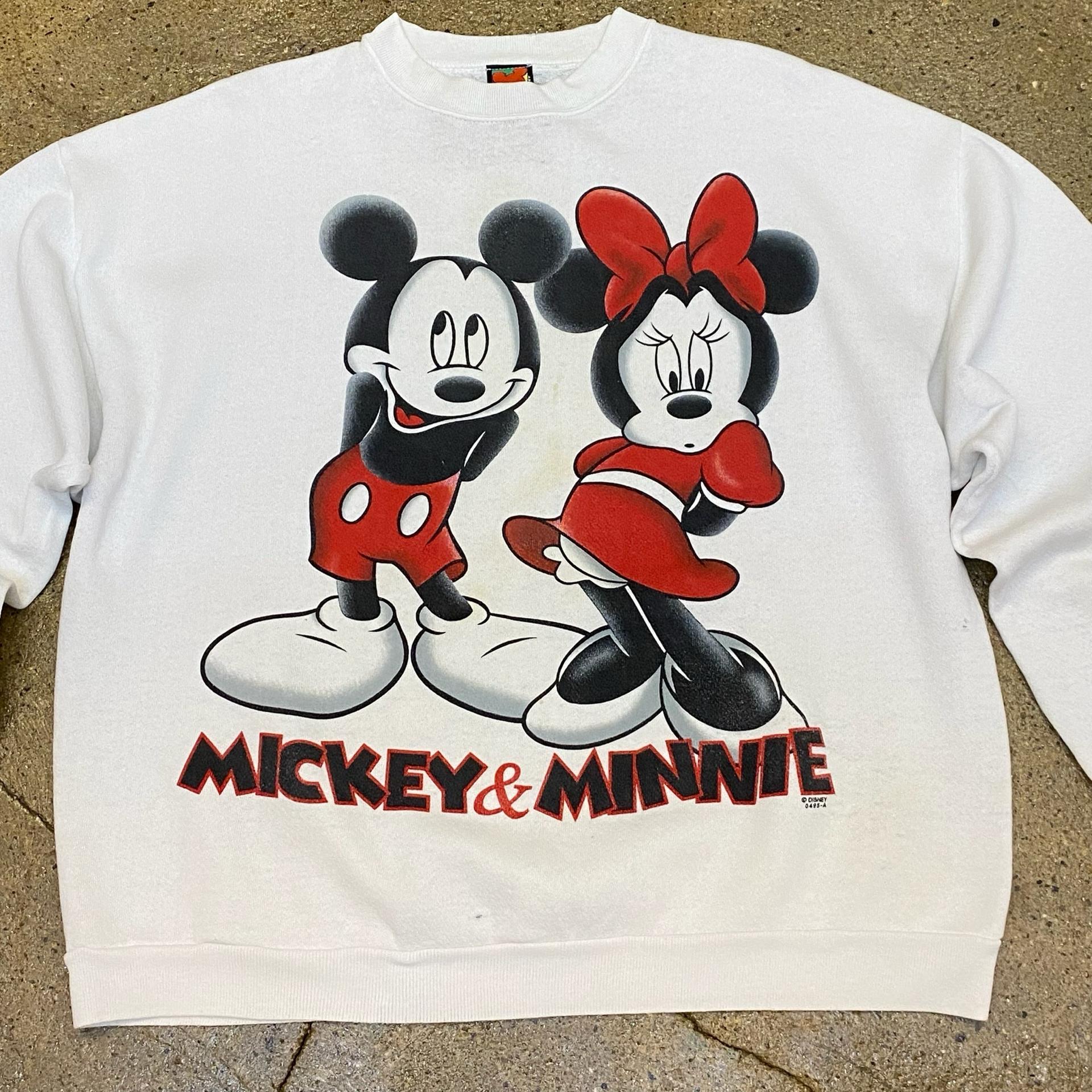 레어 90s Made in USA 빈티지 디즈니 미니,미키마우스 맨투맨 4