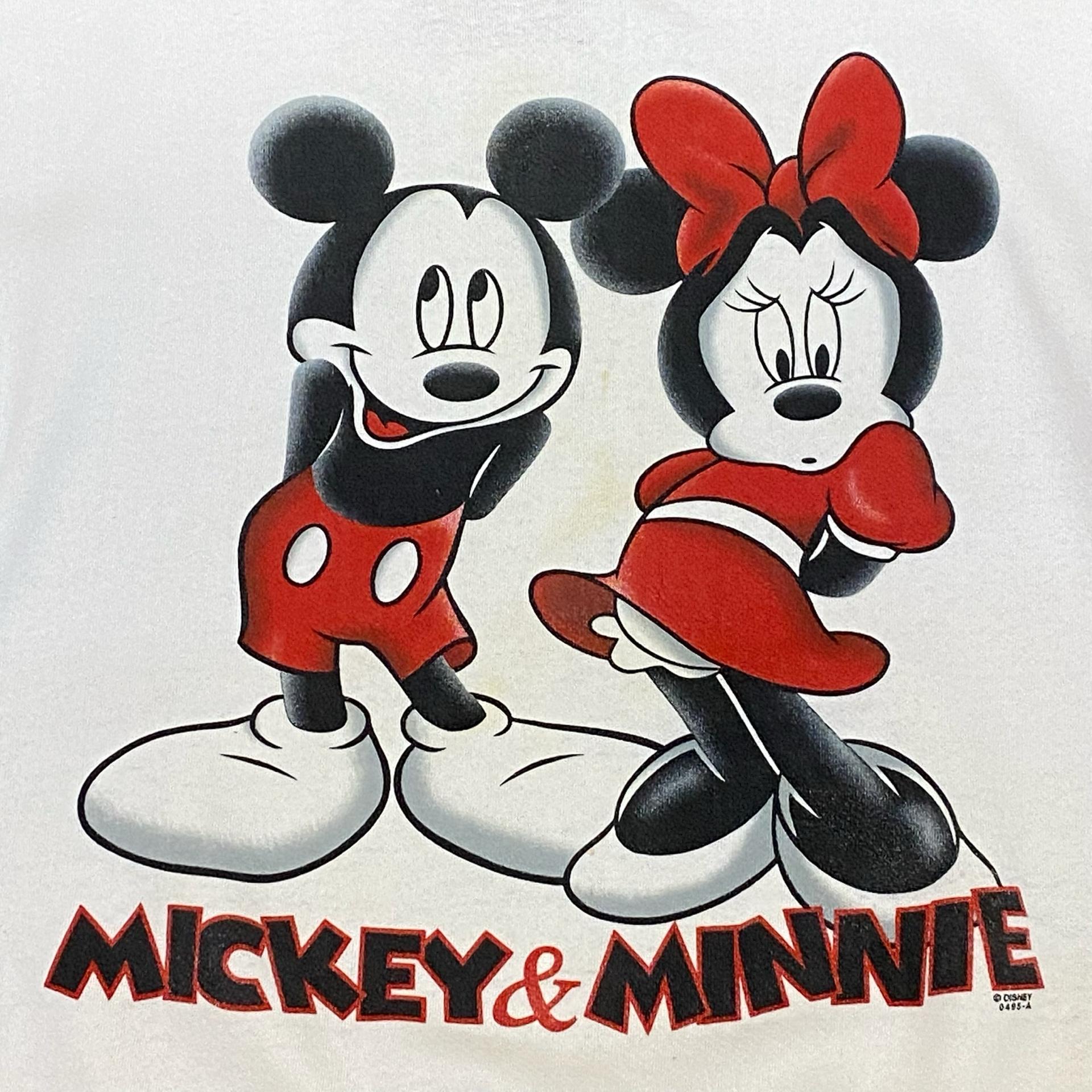 레어 90s Made in USA 빈티지 디즈니 미니,미키마우스 맨투맨 5