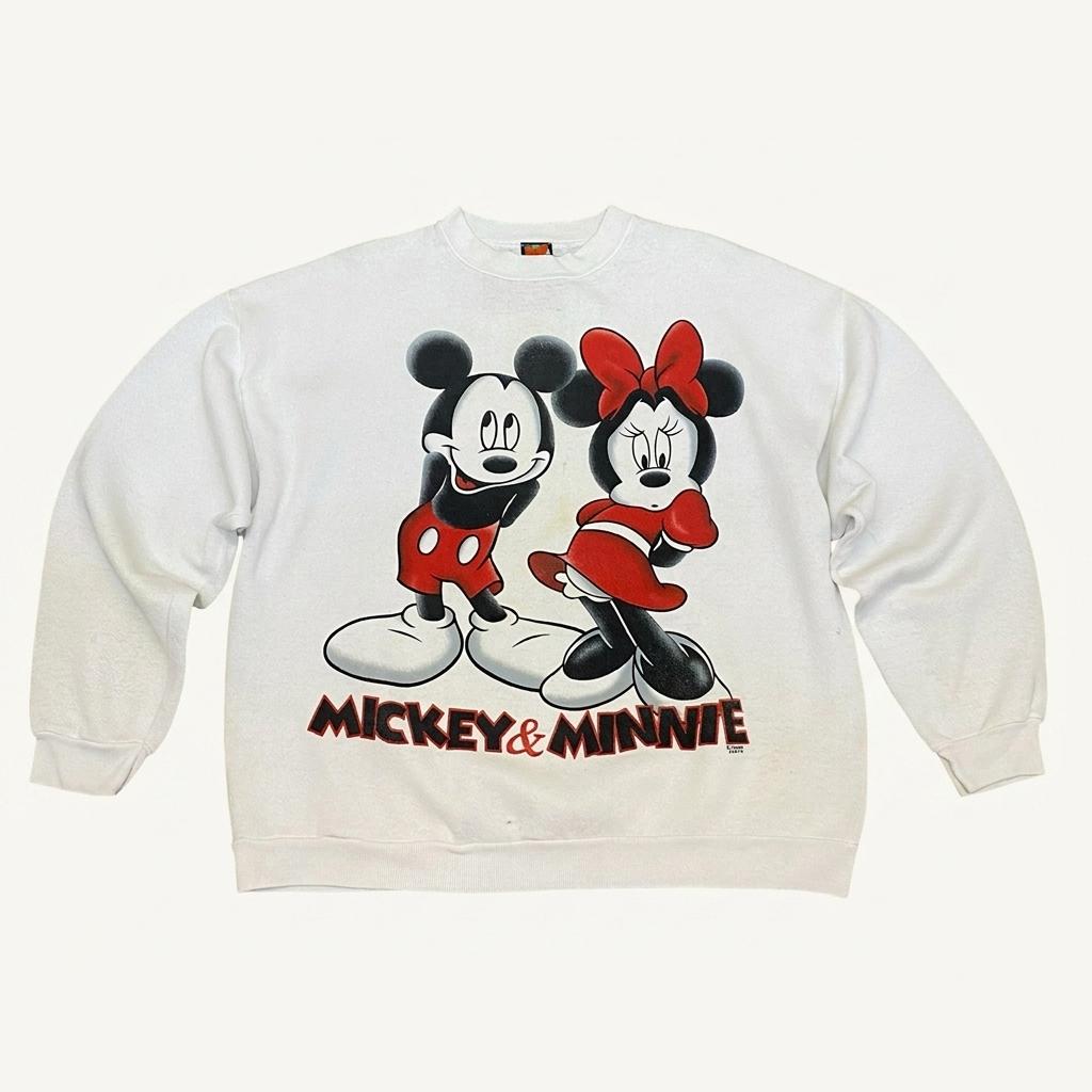 레어 90s Made in USA 빈티지 디즈니 미니,미키마우스 맨투맨 1