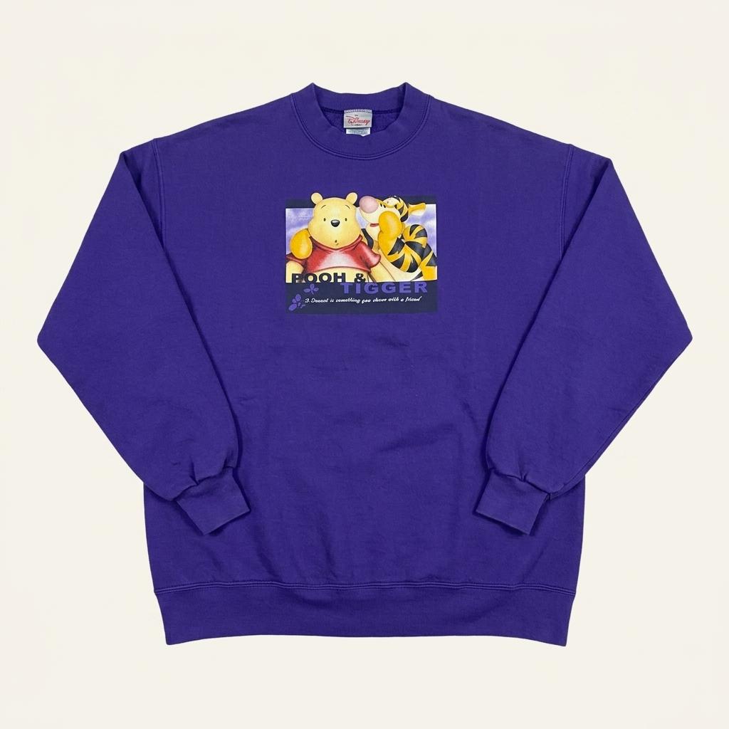 [20%세일] 90s Made in USA 미국 빈티지 디즈니 푸우 맨투맨 1