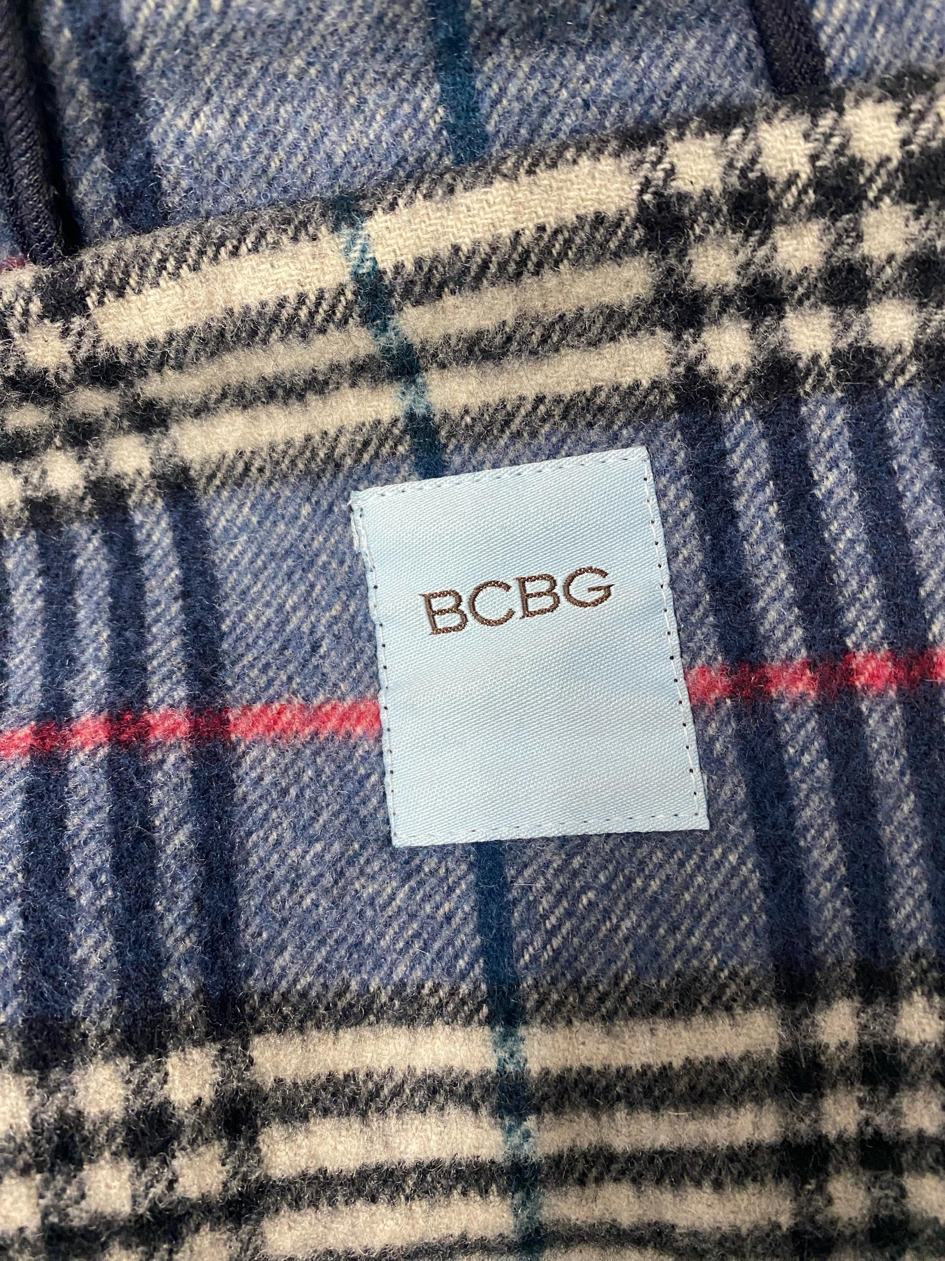 BCBG 네이비 후드 떡볶이 코트 9