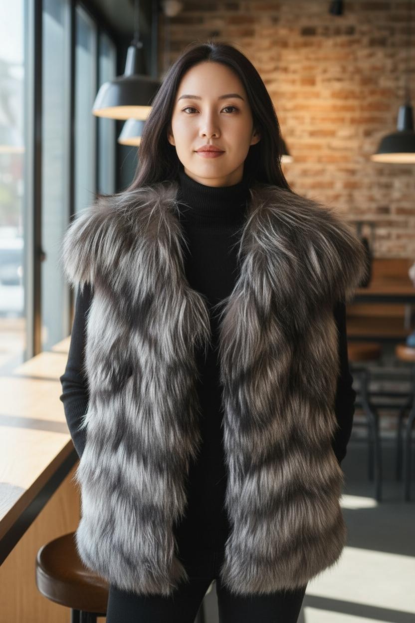 사가 폭스퍼 베스트 조끼 2