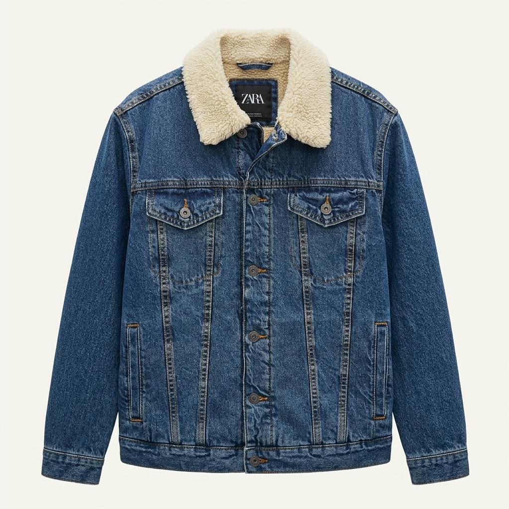zara 데님 쉐르파자켓 1