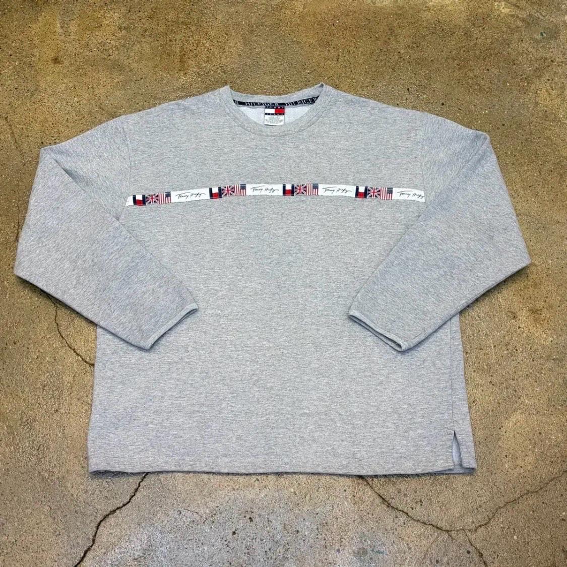 90s Made in USA 미국 빈티지 타미힐피거 타미진 맨투맨 2