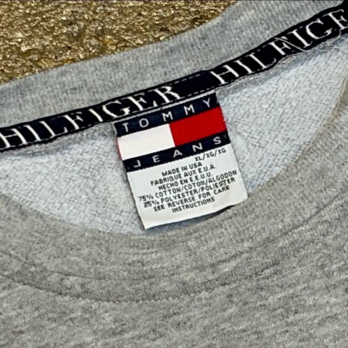 90s Made in USA 미국 빈티지 타미힐피거 타미진 맨투맨 5