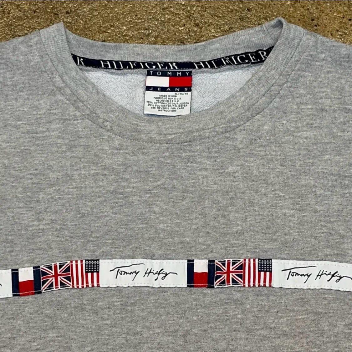 90s Made in USA 미국 빈티지 타미힐피거 타미진 맨투맨 6