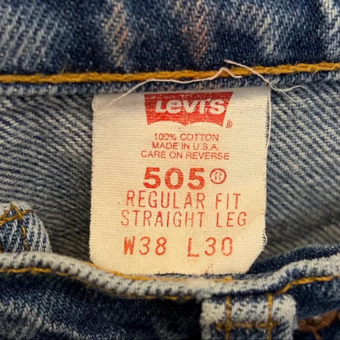 90s Made in USA  빈티지 리바이스 505 오렌지탭 청바지 7